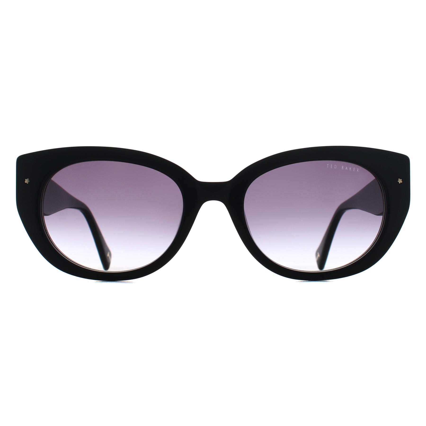 Black Ted Baker Black Oval Gloss Black Grey Gradient TB1737, Image 1 of 3