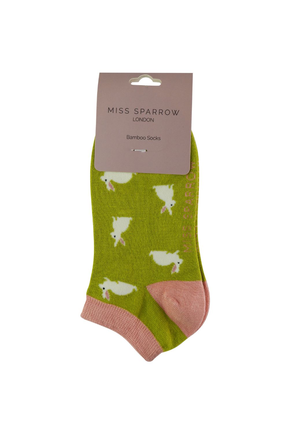 Green Bamboo Breathable Trainer Socks, Image 2 of 5