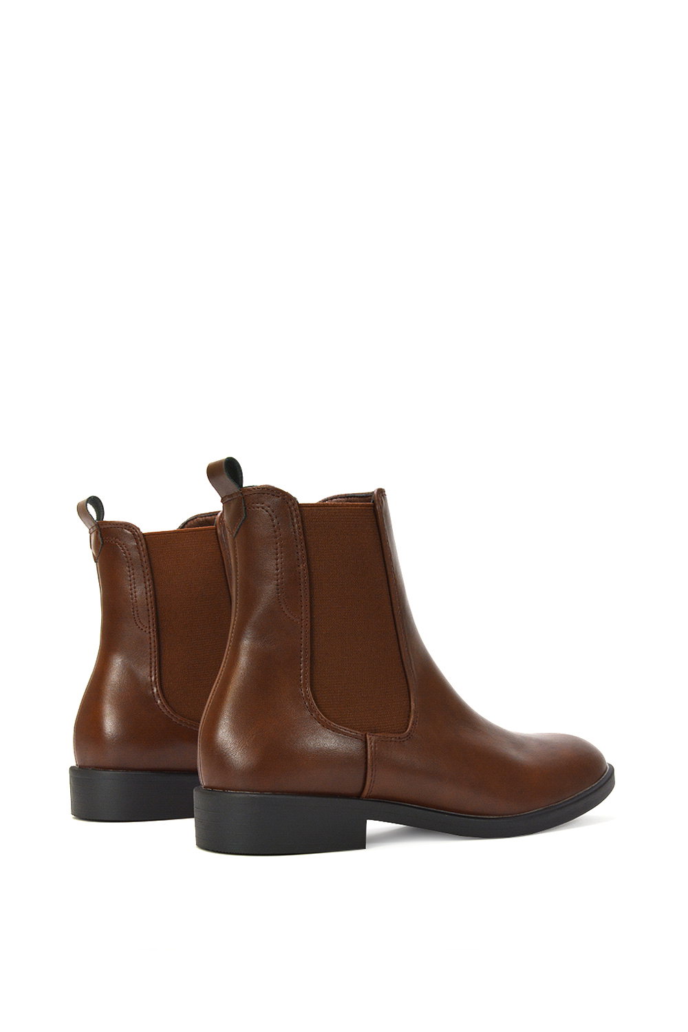 Brown XY LONDON Brown 'Nala' Chelsea Flatform Ankle Boots Pull On, Image 4 of 7