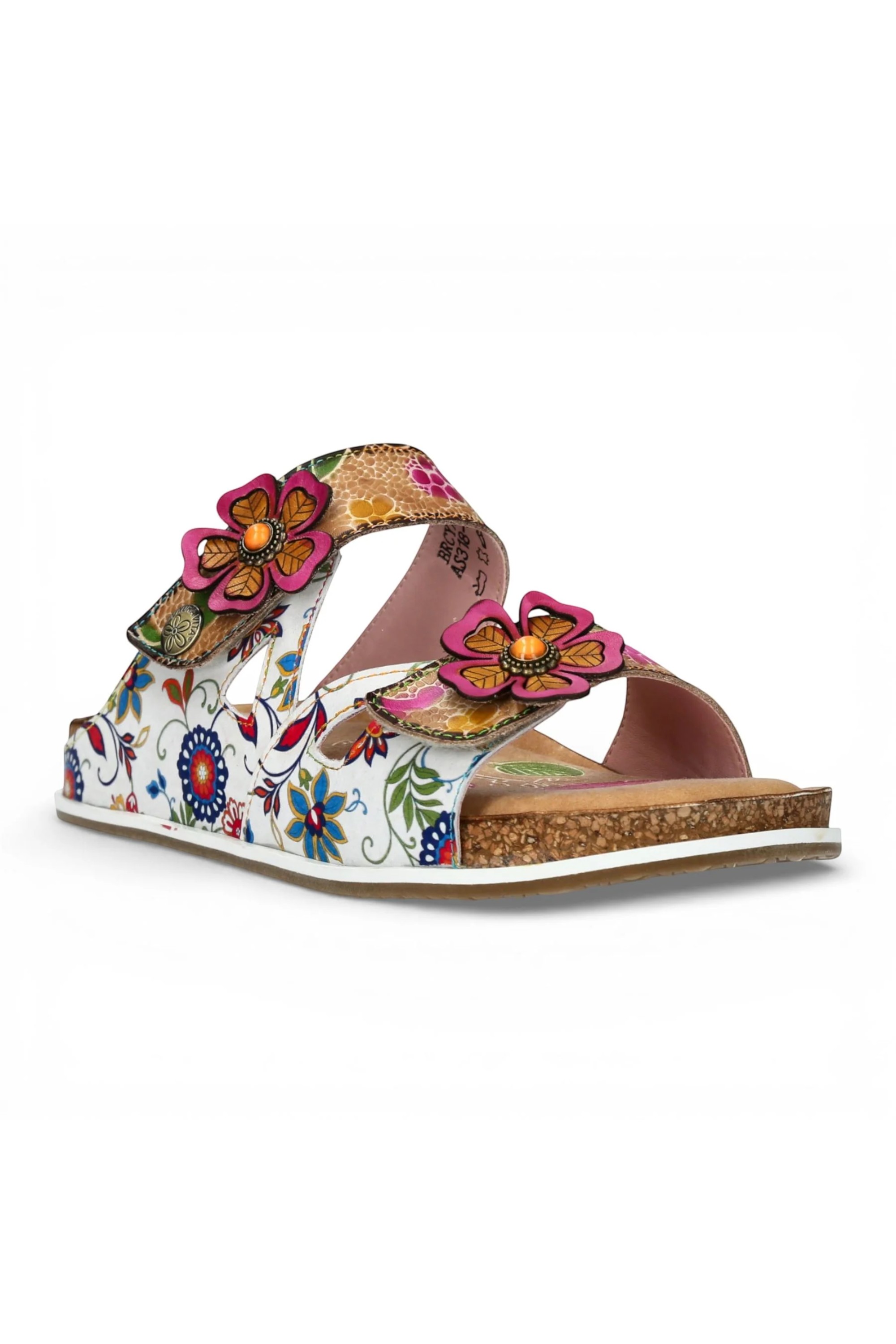 Beige Womens Casual Strappy Sandals-BRCYANO-32, Image 2 of 7