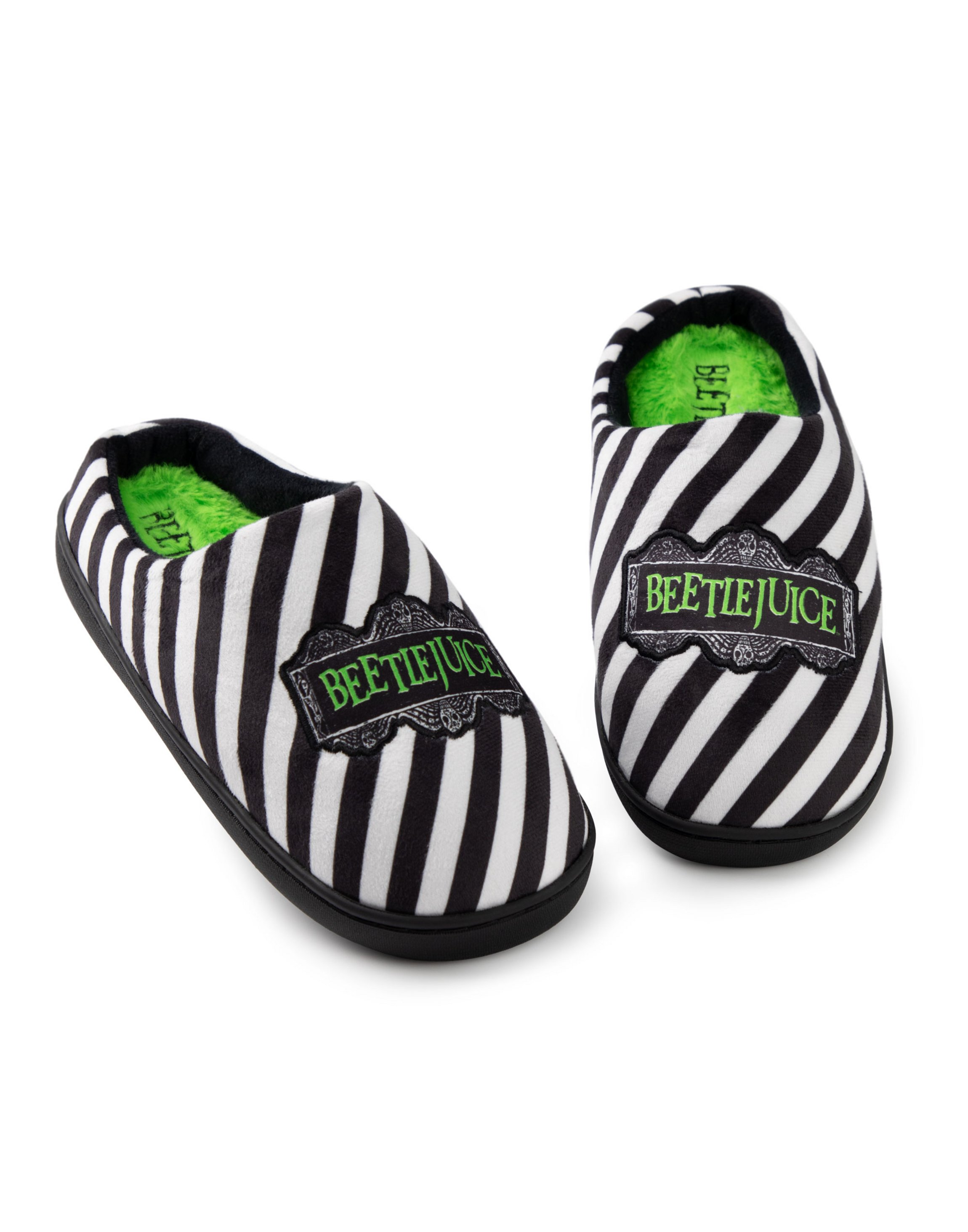 Black Beetlejuice Logo UK Slippers, Image 1 of 6