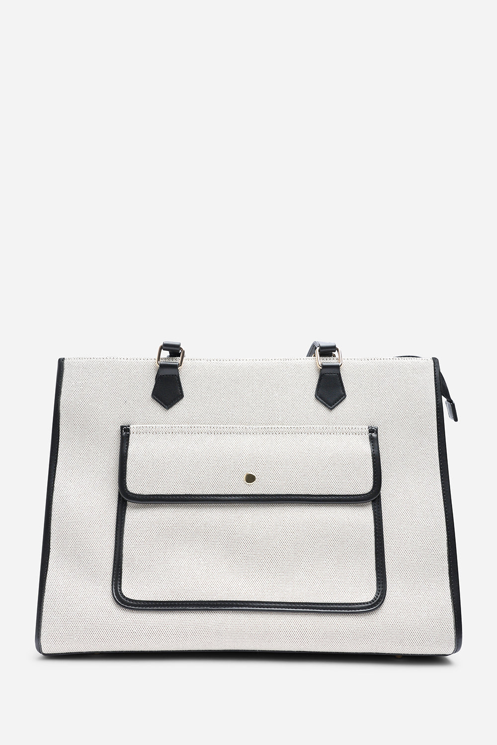 Black Henley Canvas Shoulder Tote Bag, Image 1 of 6