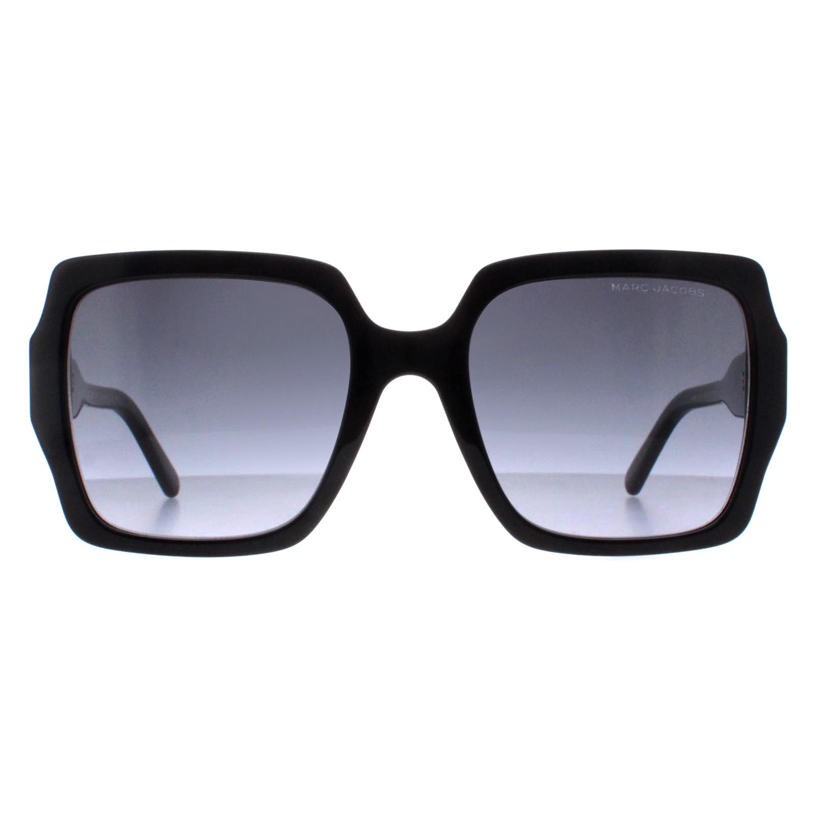 Black Cat Eye Shiny Black Dark Grey Gradient MARC 731/S, Image 1 of 4