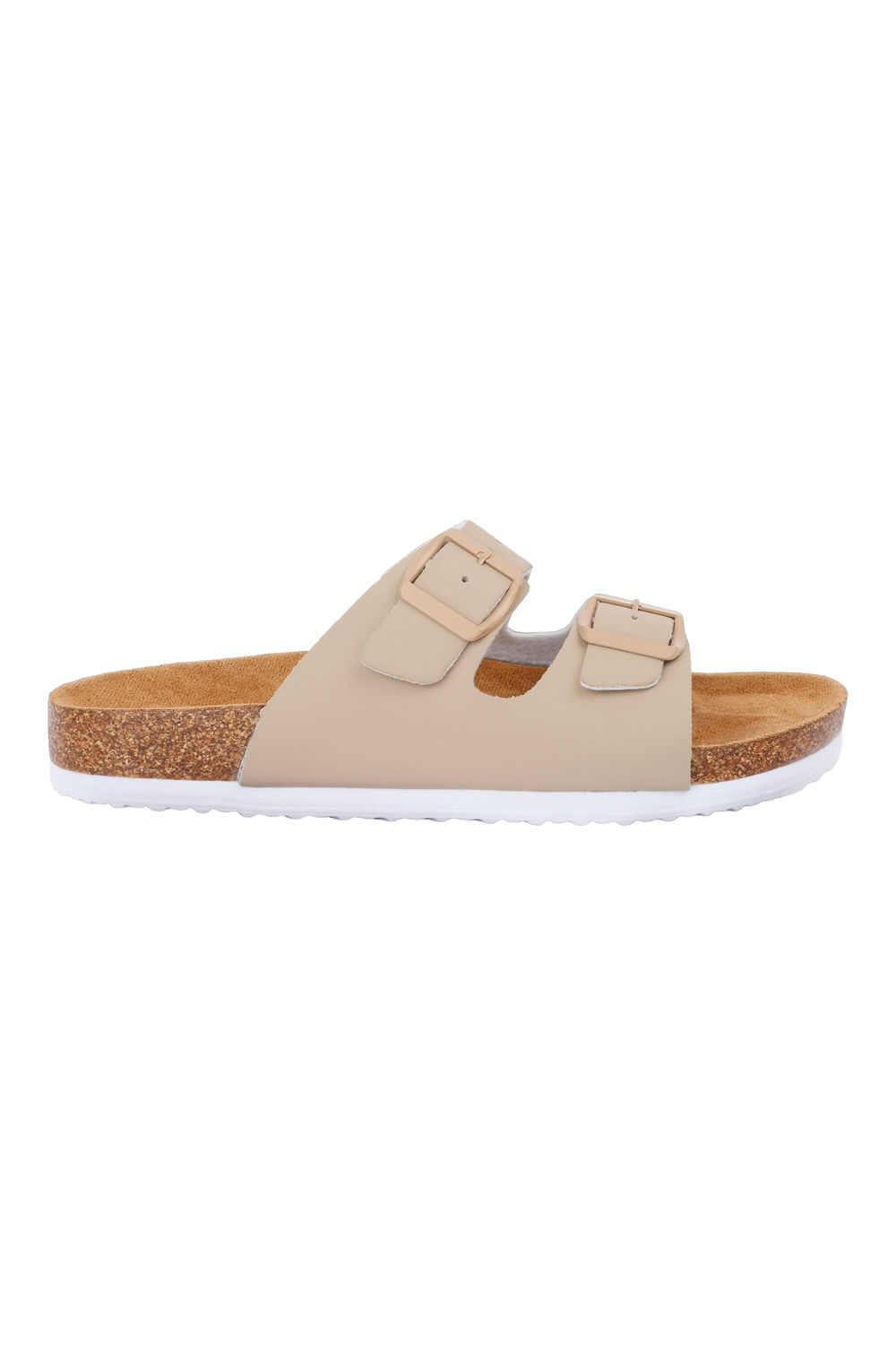 Off White Mia Plain Double Strap Sandals, Image 3 of 4