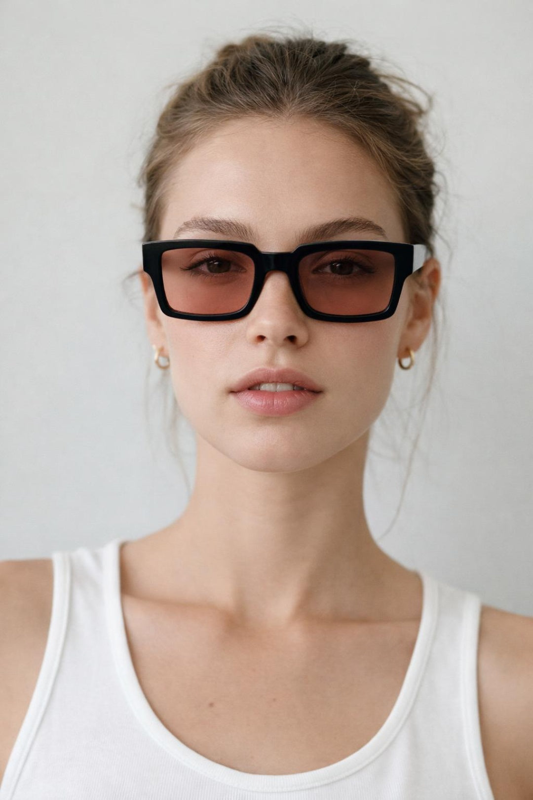 Black Oversized Square Sunglasses In Black