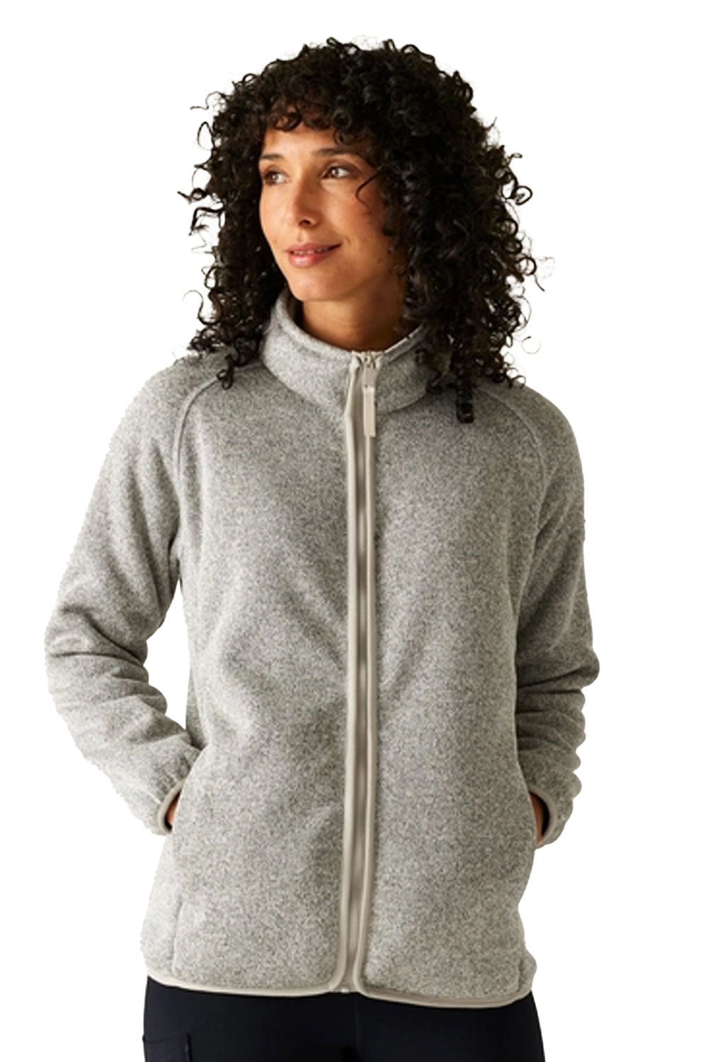 Light Grey Mellrey Full Zip Fleece, Image 4 of 6