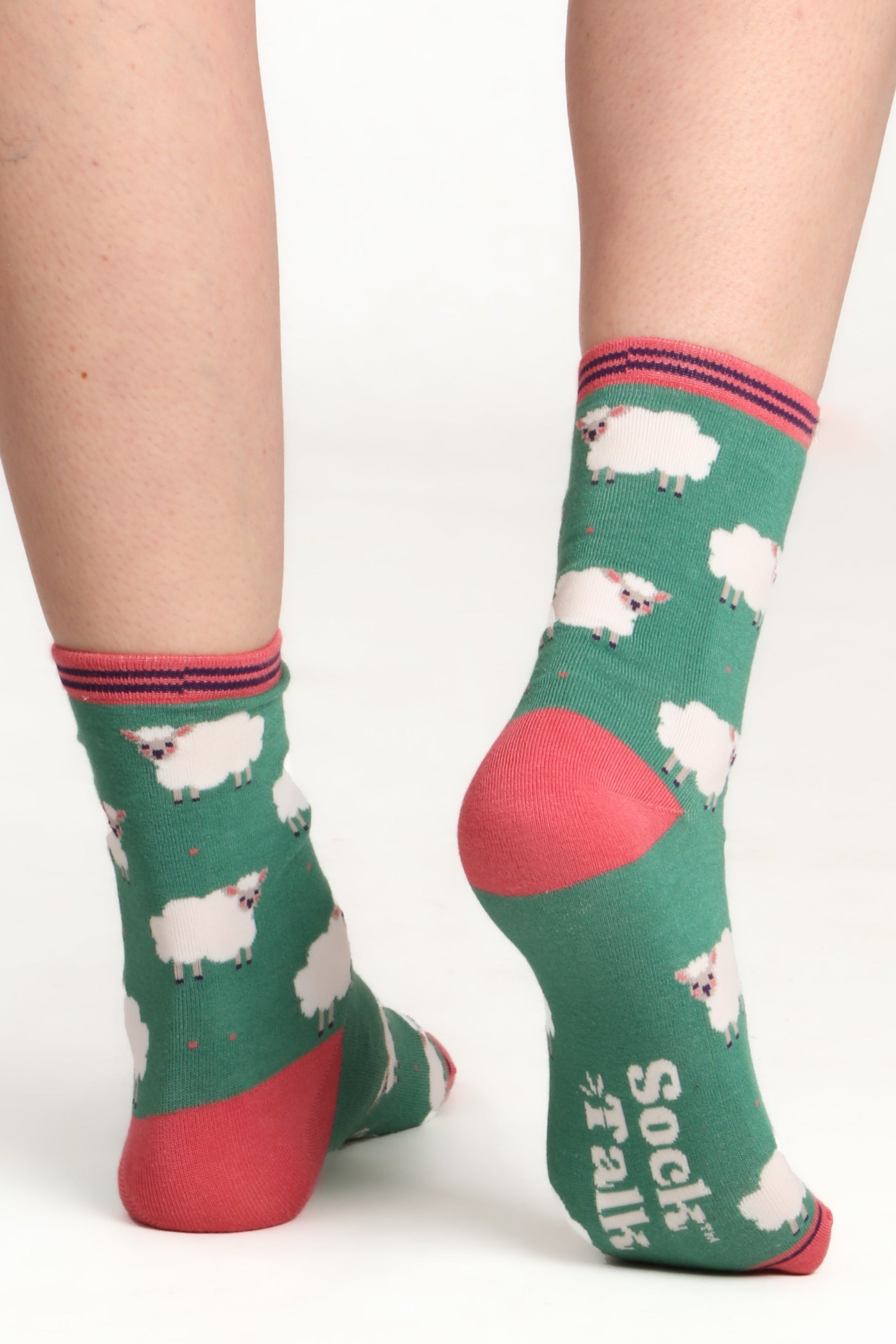 Green Spring Lamb Woolly Sheep Bamboo Socks, Image 1 of 5