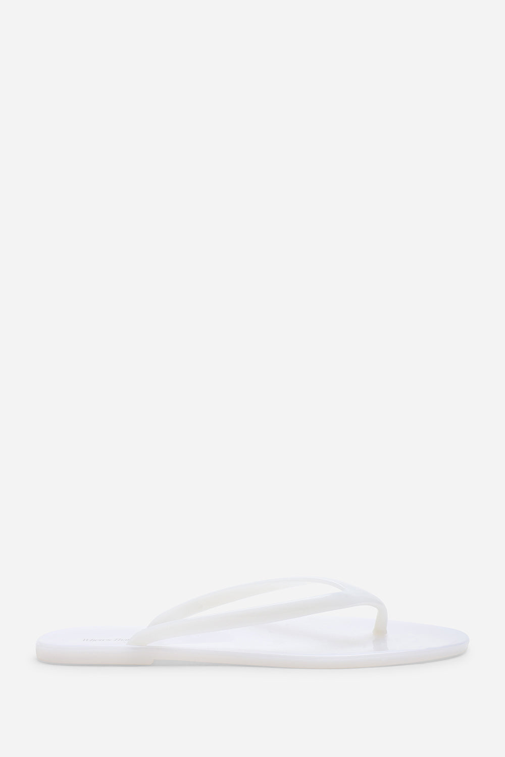 White Chandler Jelly Thong Flip Flop Sandals, Image 2 of 6