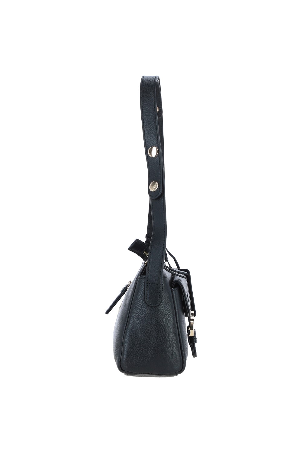 Black Ashwood Leather Black 'Nevaria' Real Leather Shoulder Bag, Image 4 of 4