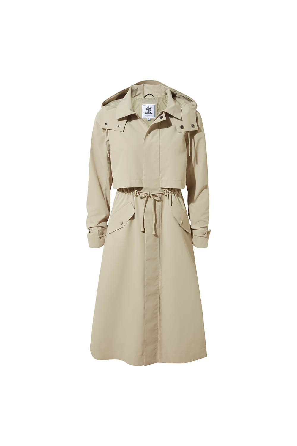 Taupe Alva Waterproof Trench Coat, Image 6 of 6