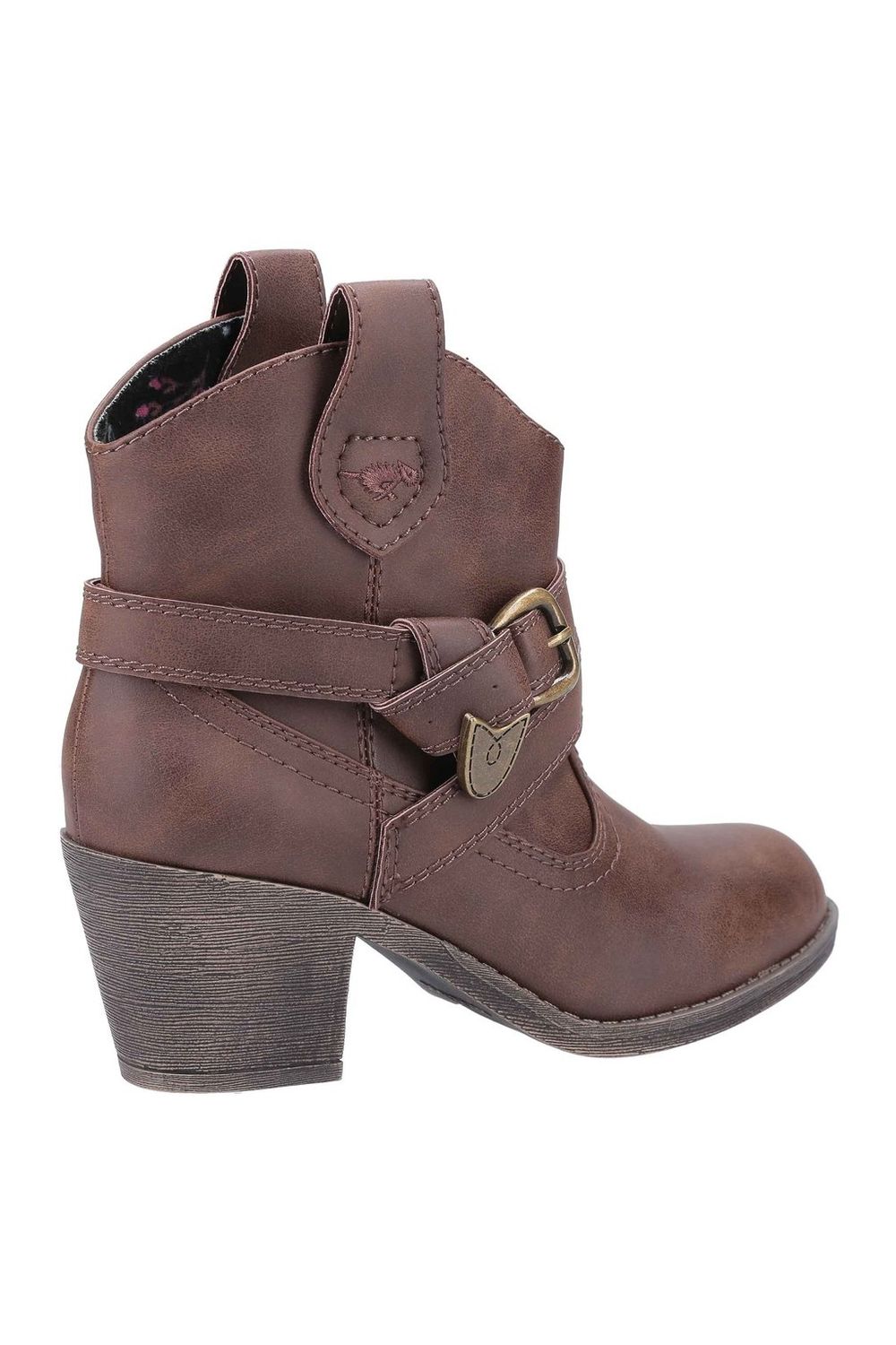 Brown Satire Ankle Boots, Image 2 of 4