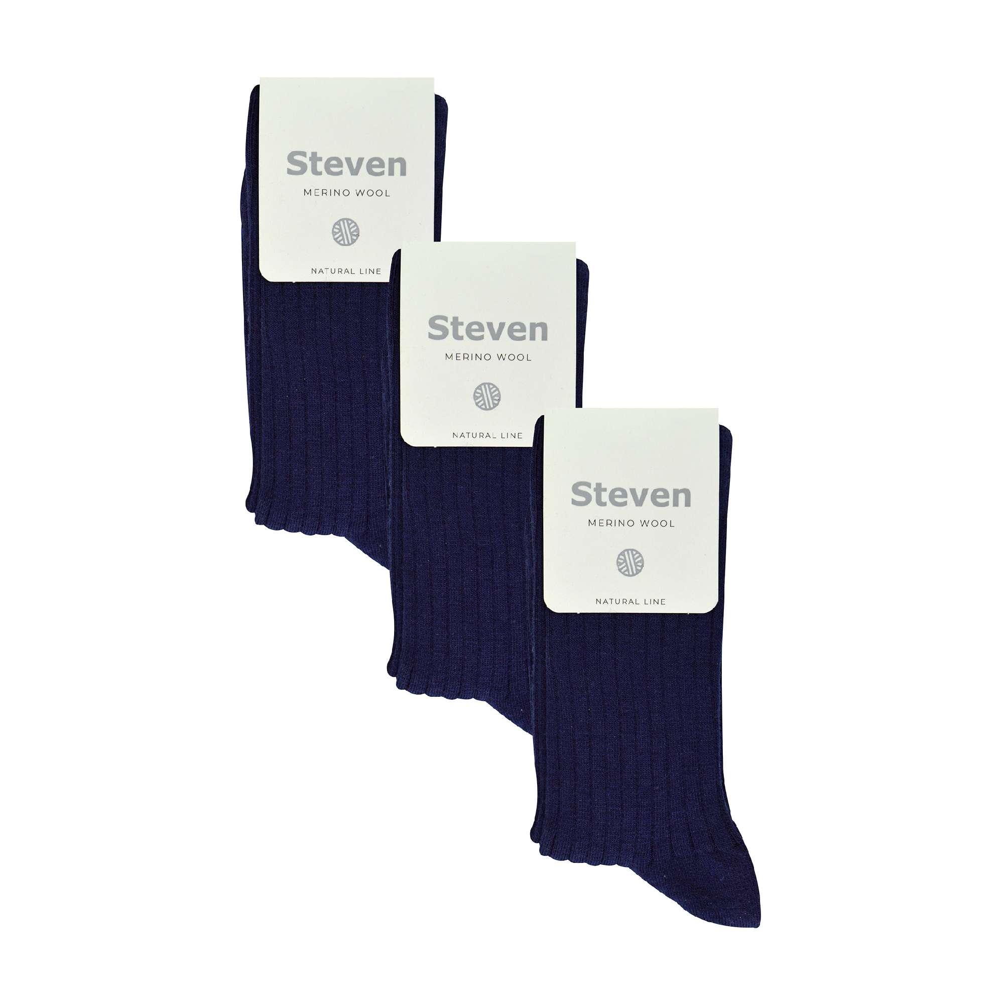 Navy 3 Pairs Soft Merino Wool Socks, Image 5 of 5
