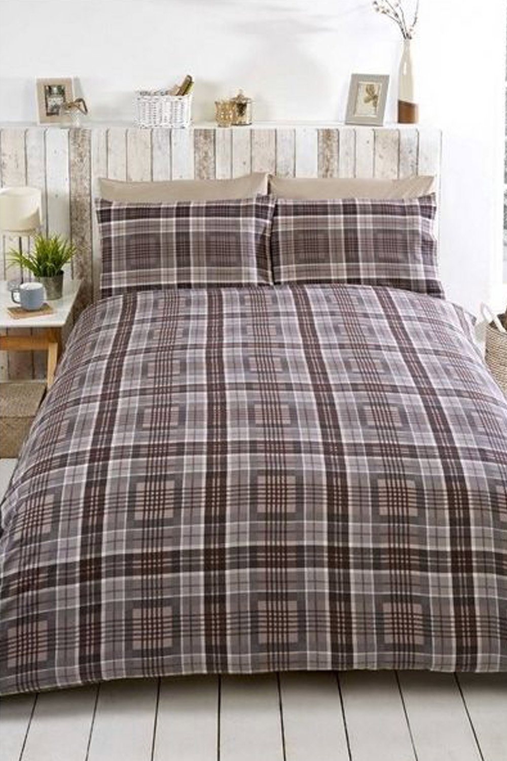 Natural Single Deer Print Reversible Duvet Cover Set, Image 3 of 2