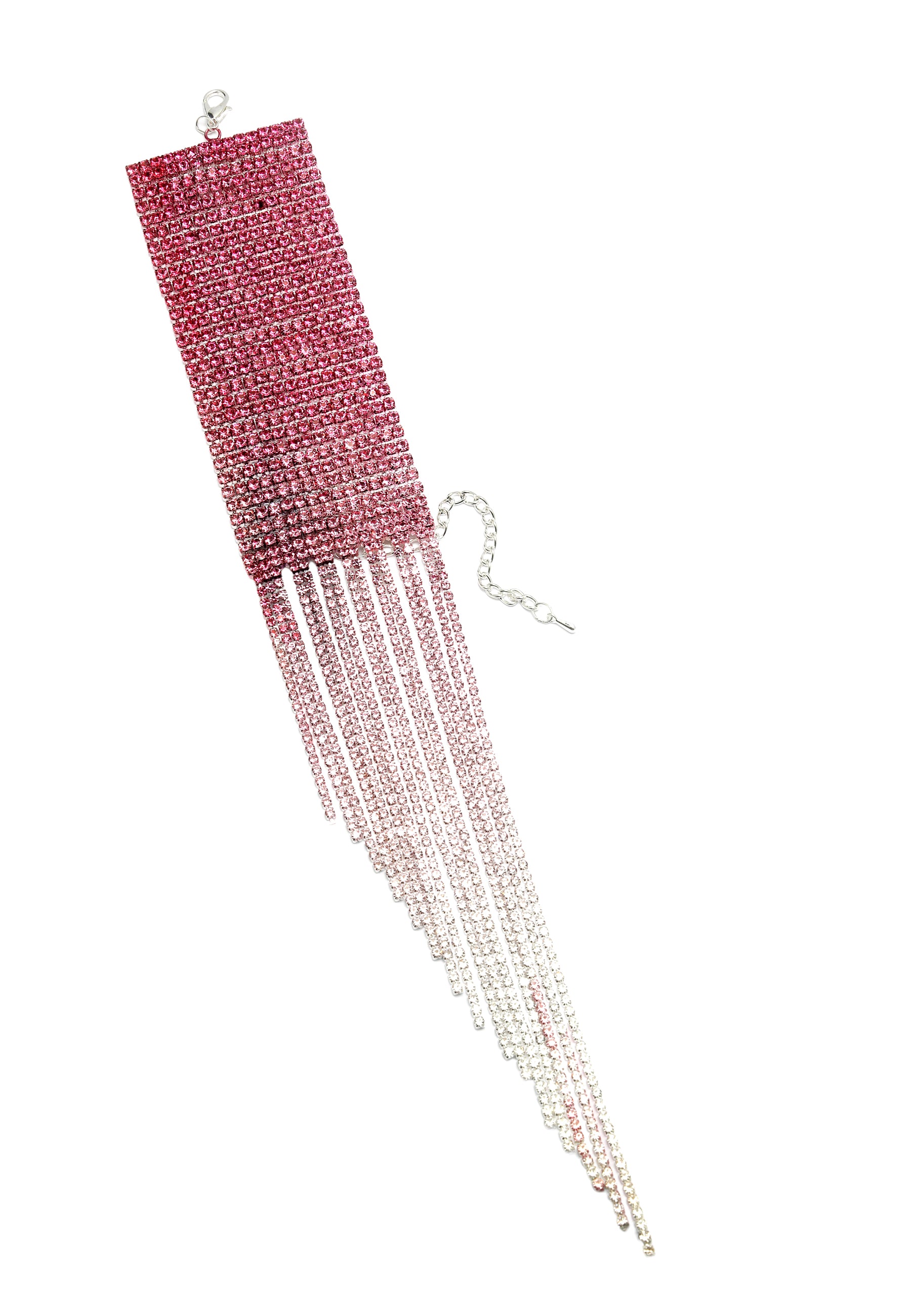 Pink Diva Collection Pink Glitter Chevron Bracelet