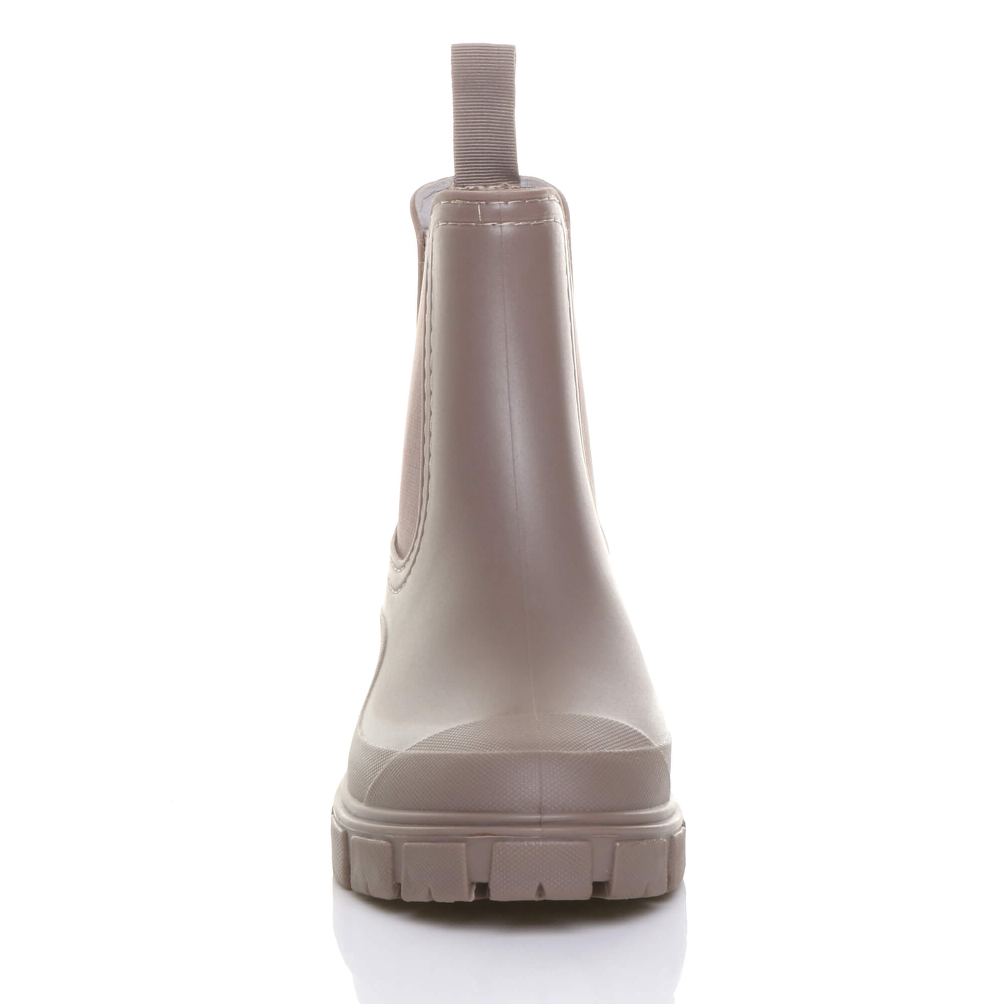Taupe Wellies Chelsea Ankle Boots Wellingtons, Image 6 of 6