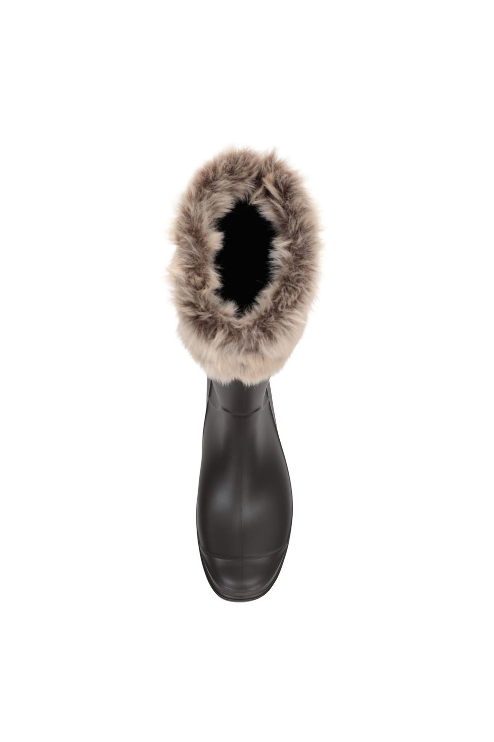 Beige Faux Fur Lined Wellington Boots, Image 5 of 7