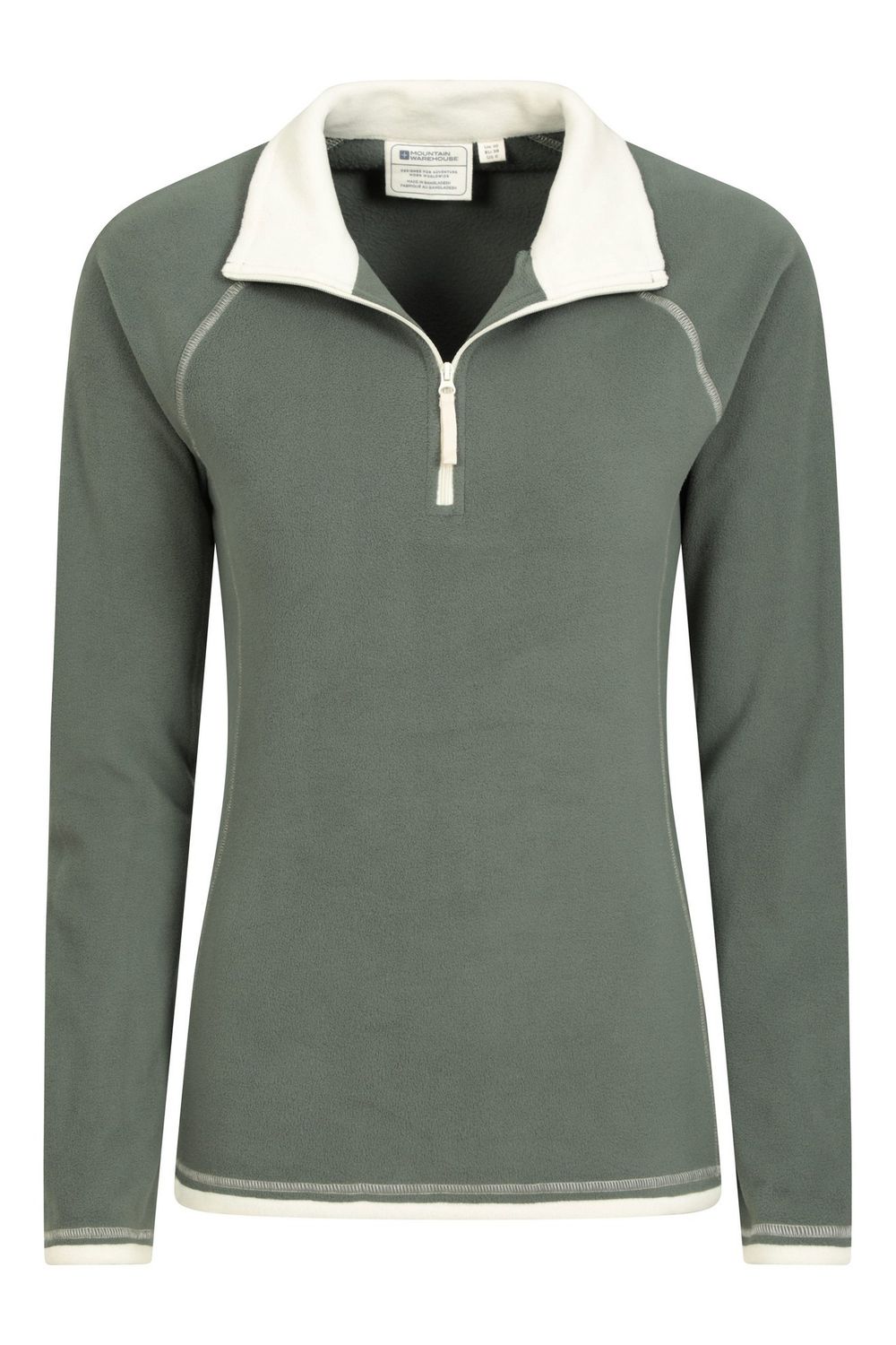Dark Green Montana Half Zip Fleece Top, Image 5 of 5
