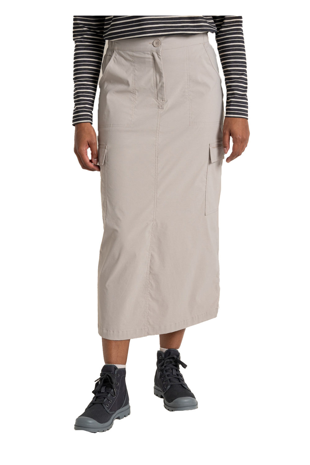 Taupe Pro Nosilife Midi Skirt, Image 4 of 4