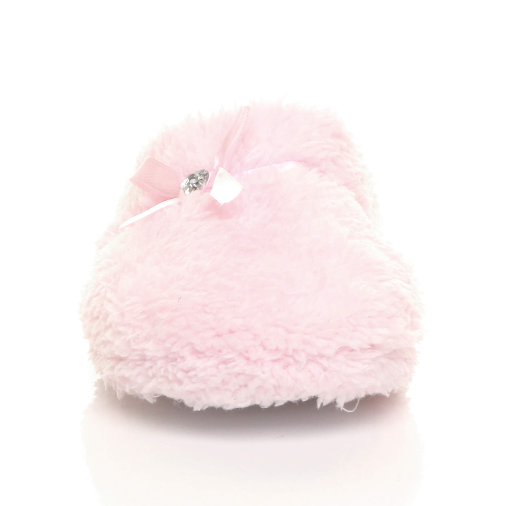 Light Pink Fleece Mules Slippers, Image 5 of 5