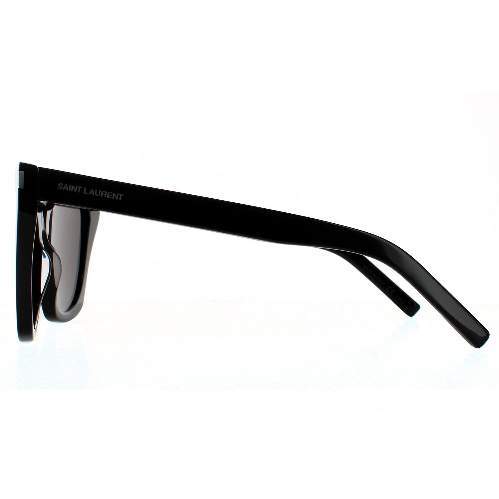 Black Cat Eye Black Grey SL 214 KATE Sunglasses, Image 3 of 6