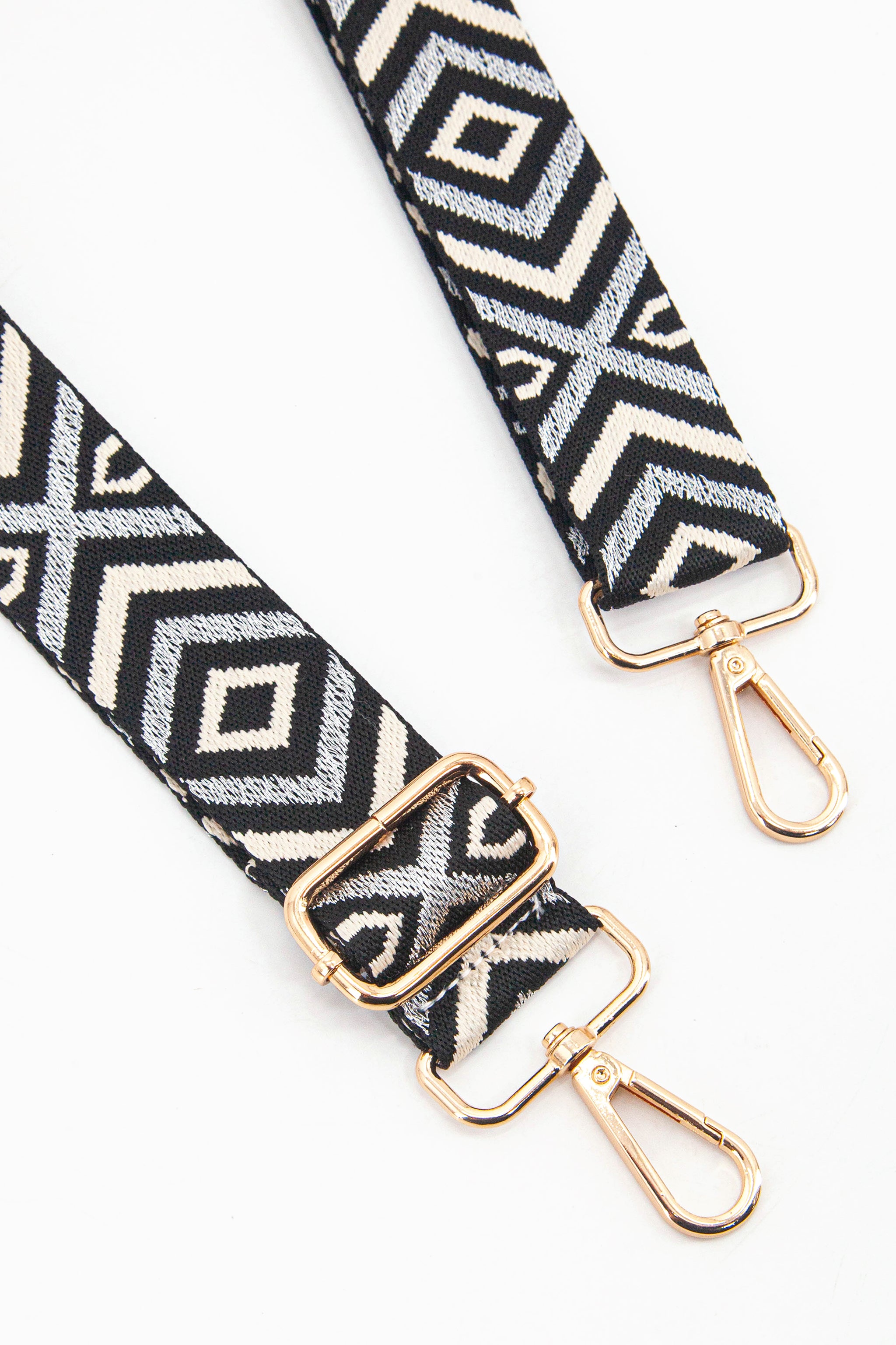 Grey Aztec Woven Bag Strap, Image 2 of 4