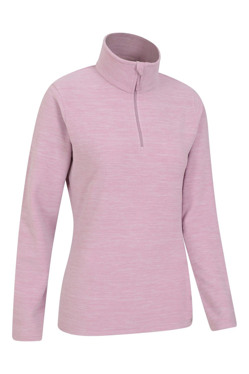 Light Pink Snowdon Melange Fleece Top, Image 4 of 4