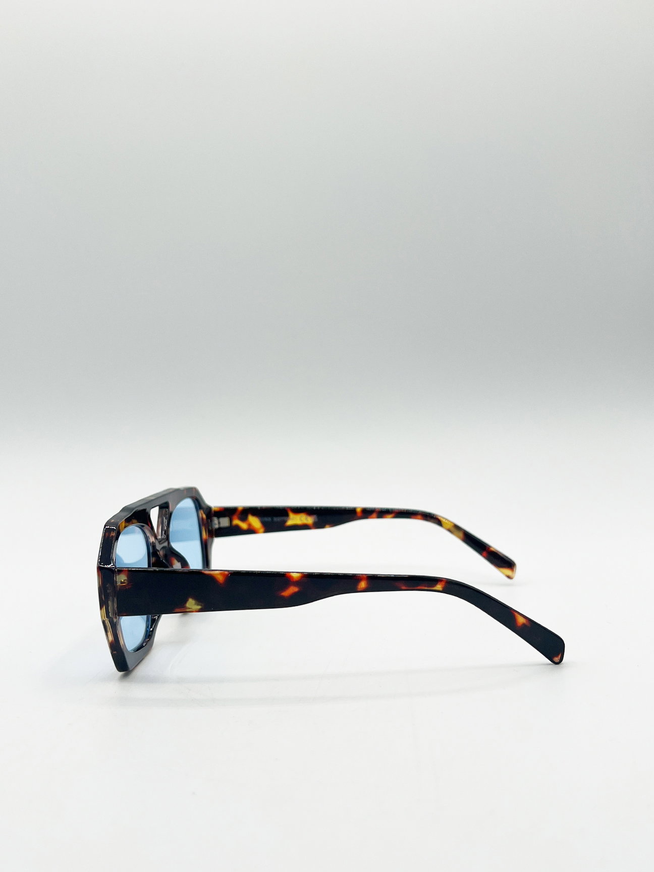 Blue Tortoiseshell Sunglasses with Blue Lenses, Image 7 of 7