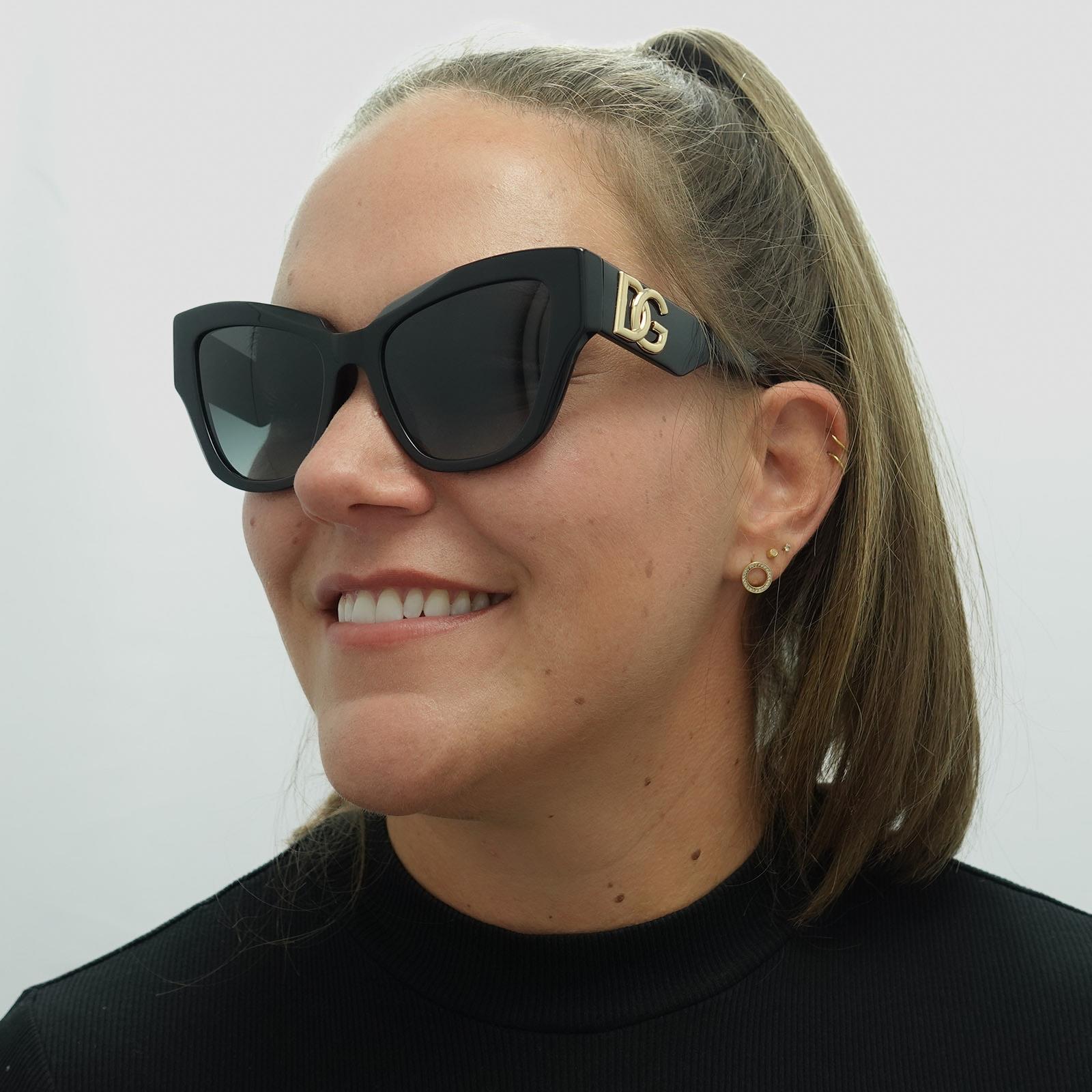 Black Dolce and Gabbana Black Cat Eye Black Grey Gradient DG4404, Image 5 of 6