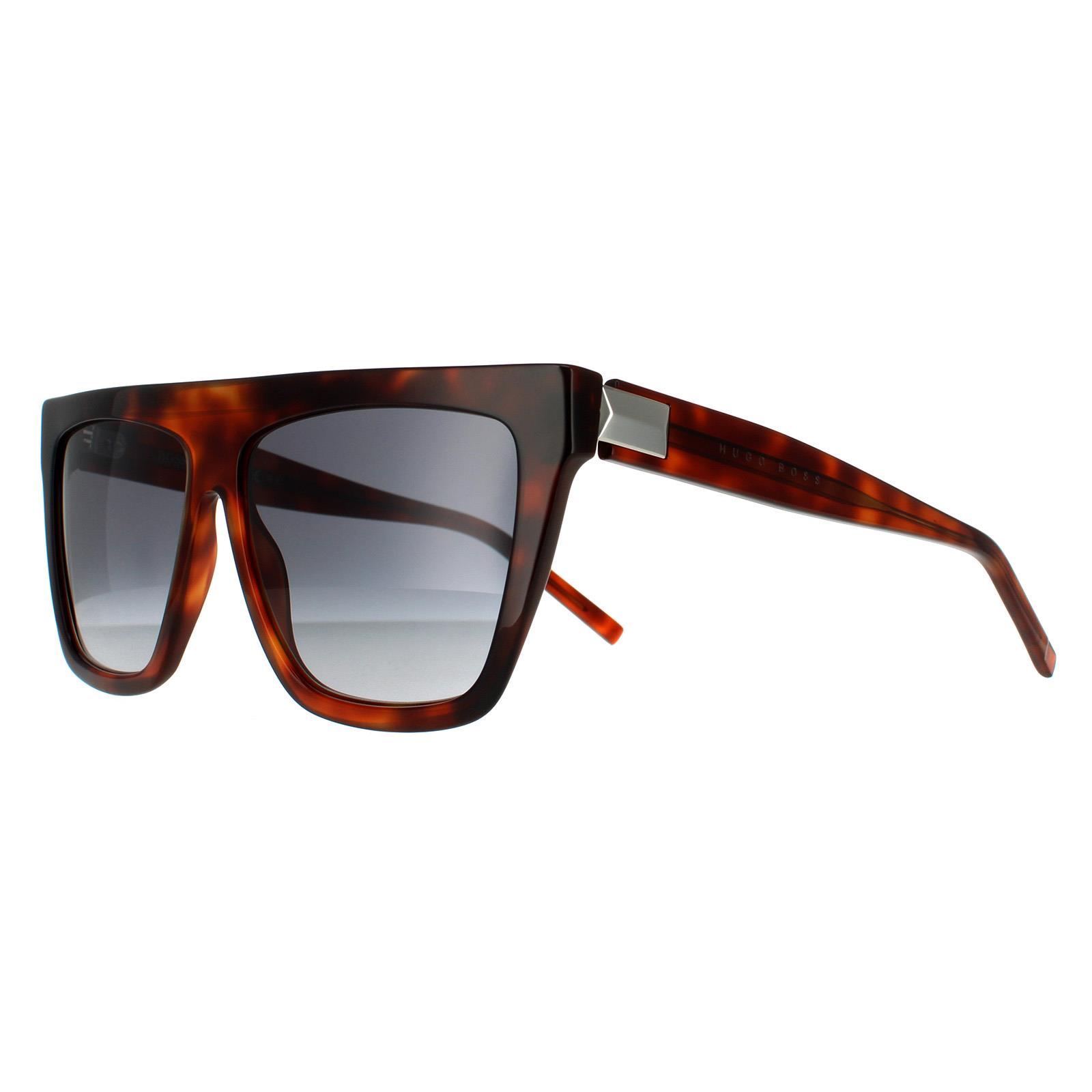 Brown Hugo Boss Brown Square Havana Dark Grey Gradient 90041091, Image 2 of 6