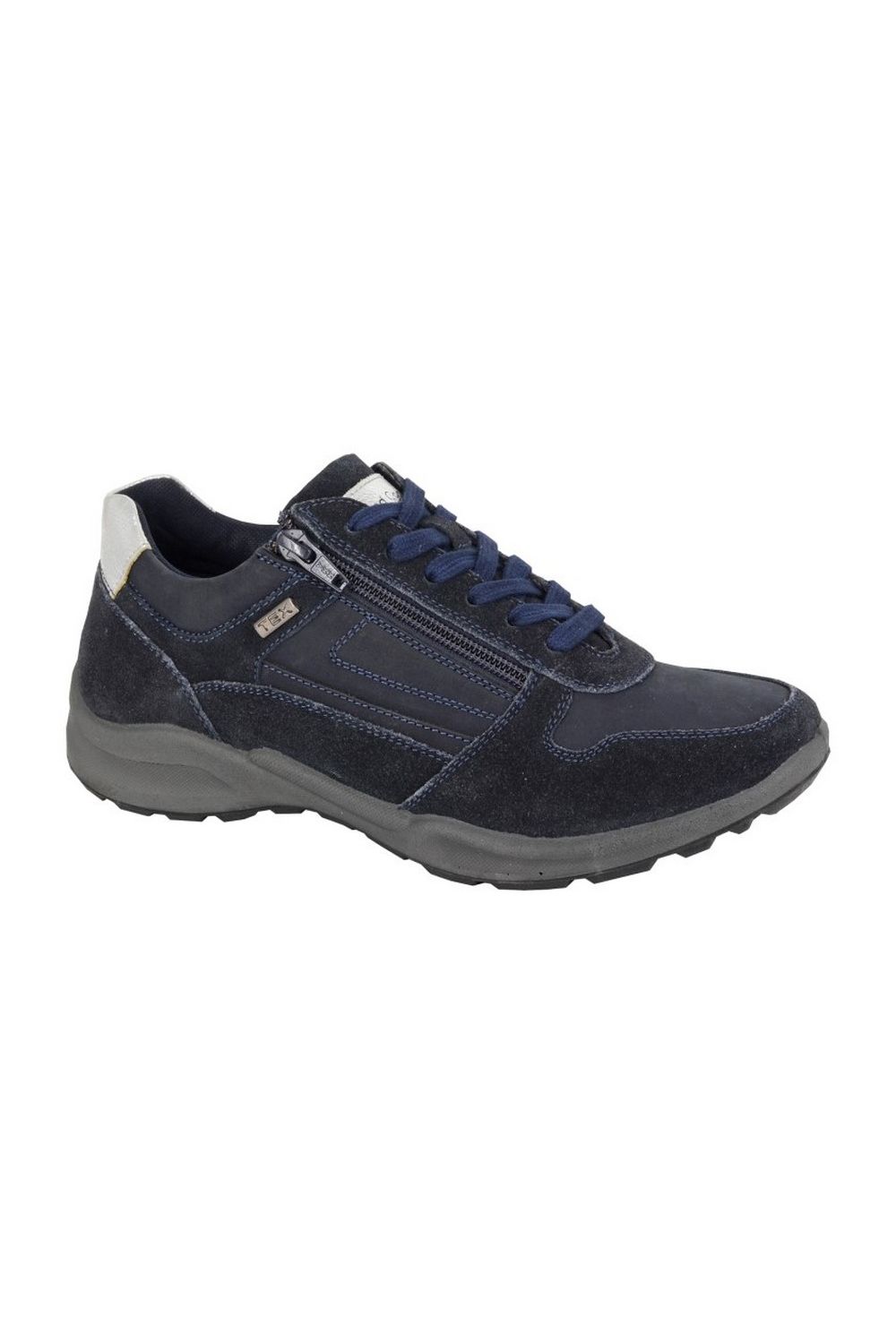 Navy Blue Tissington Nubuck Trainers, Image 1 of 3