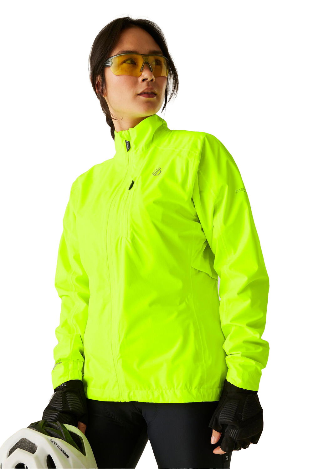 Yellow Flourescent Dare 2B Yellow Flourescent Tor Waterproof Jacket, Image 4 of 5
