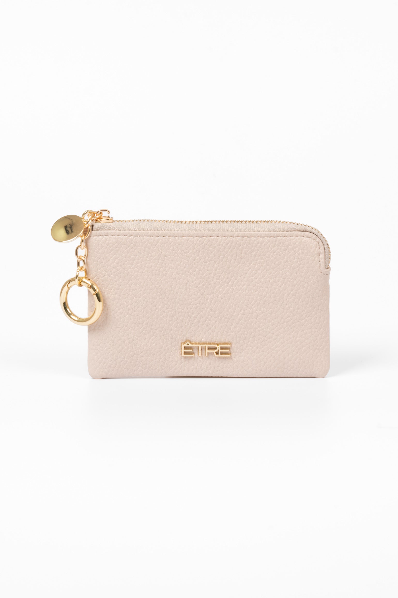 Beige Faux Leather Small Coin Purse, Image 1 of 2