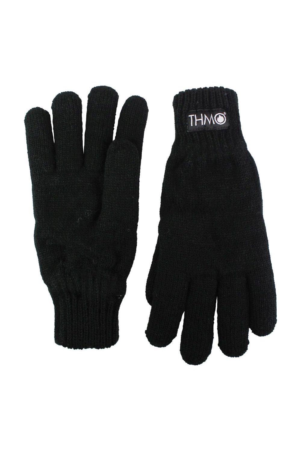 Black Full Finger Gloves with Thinsulate Lining, Image 4 of 5
