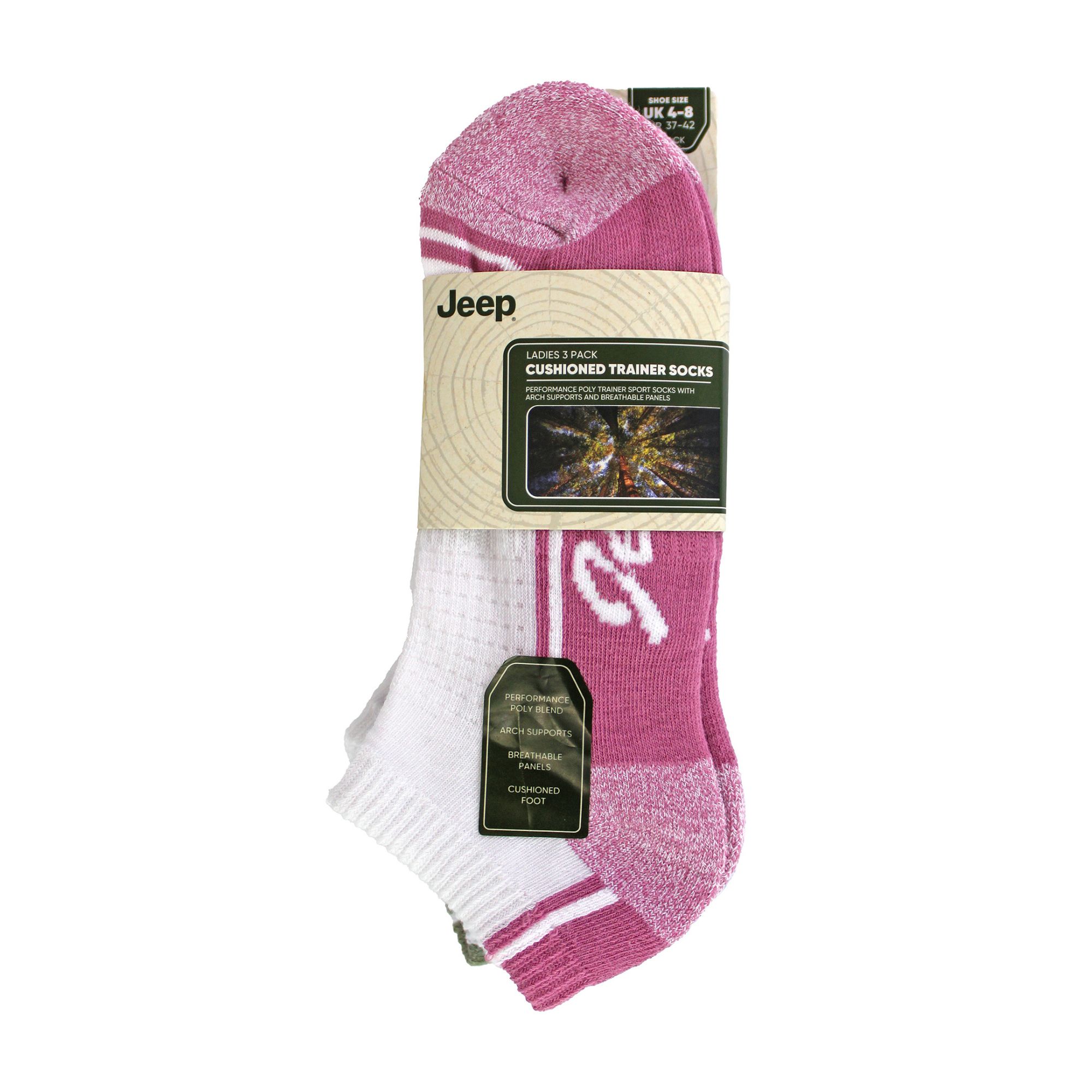 3 Pack Performance Trainer Socks, Image 3 of 3