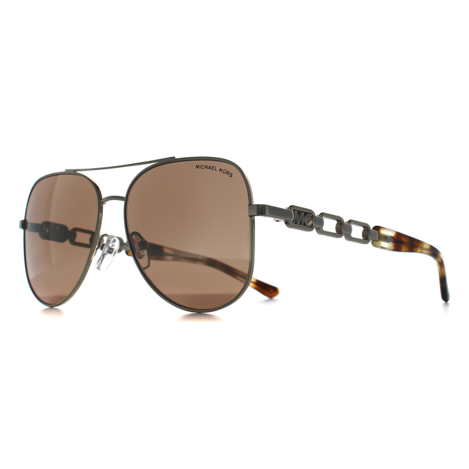 Grey Aviator Light Gold Brown Gold Mirror MK1121 Chianti, Image 2 of 3
