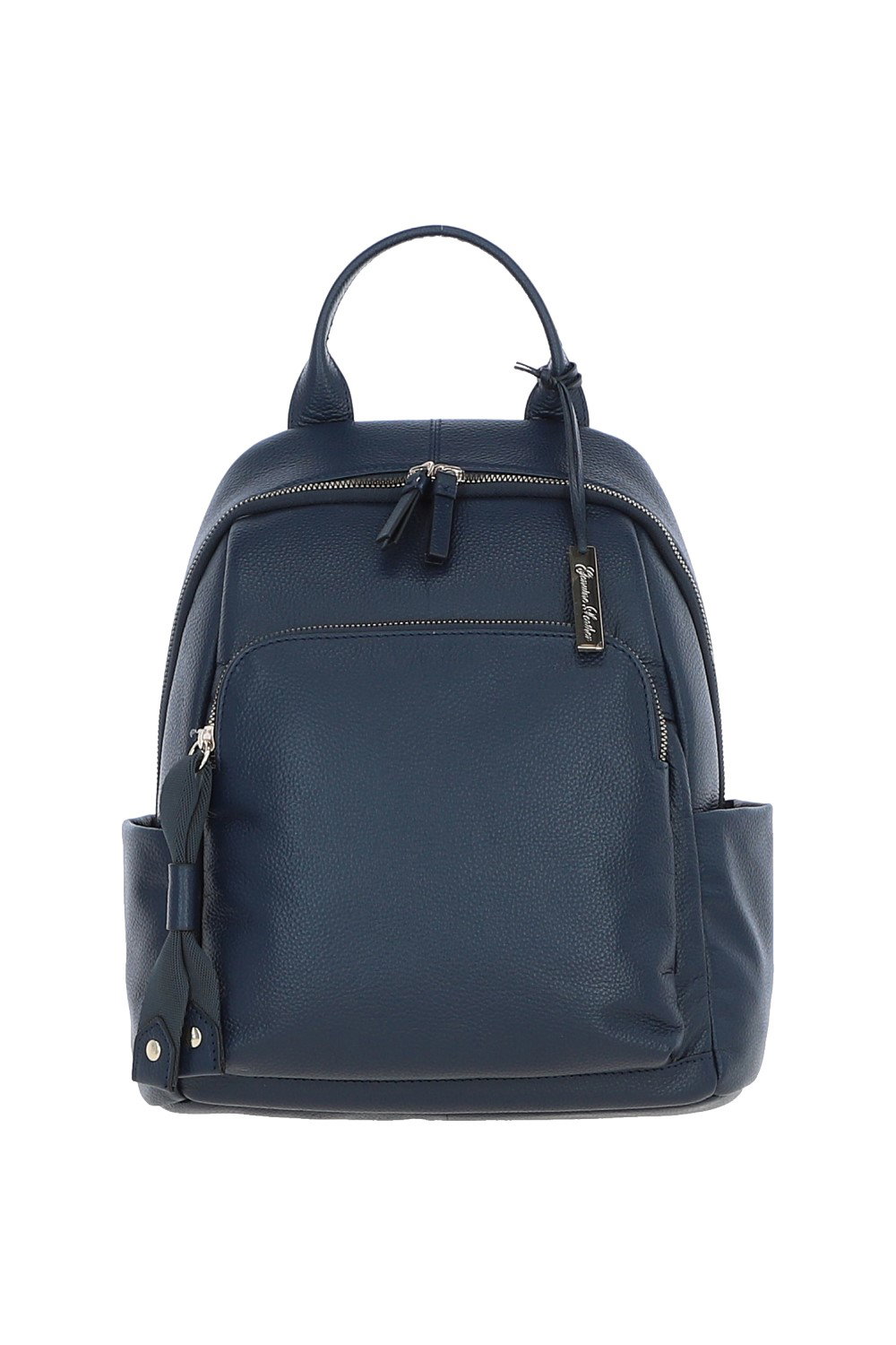 Navy 'Lusso Legato' Real Leather Backpack, Image 1 of 4