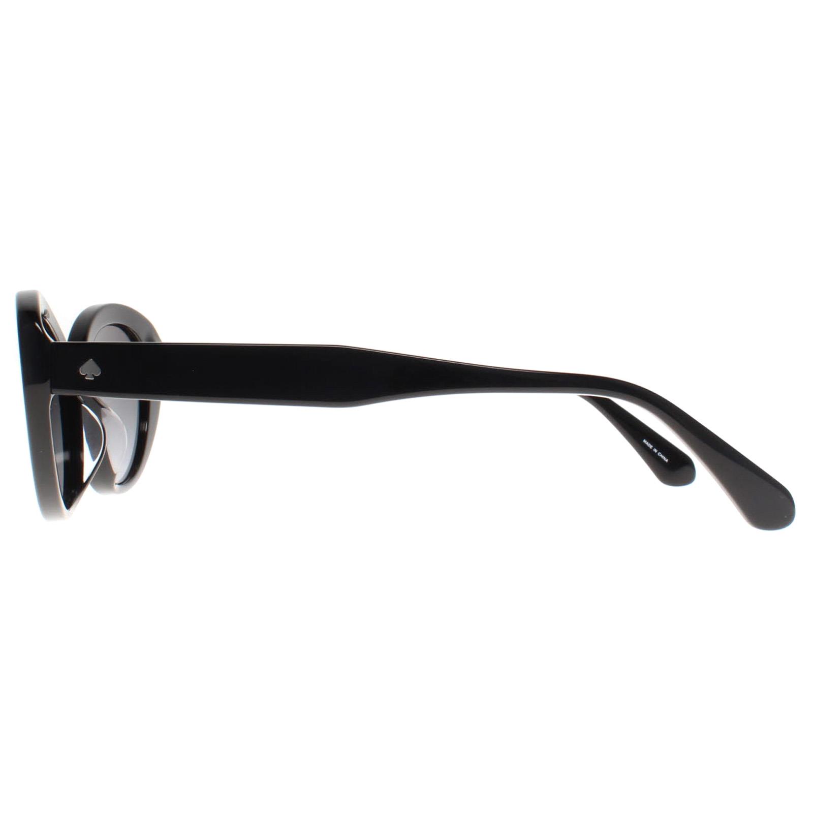 Black Kate Spade Black Oval Black Grey Gradient Crystal/S Sunglasses, Image 3 of 3