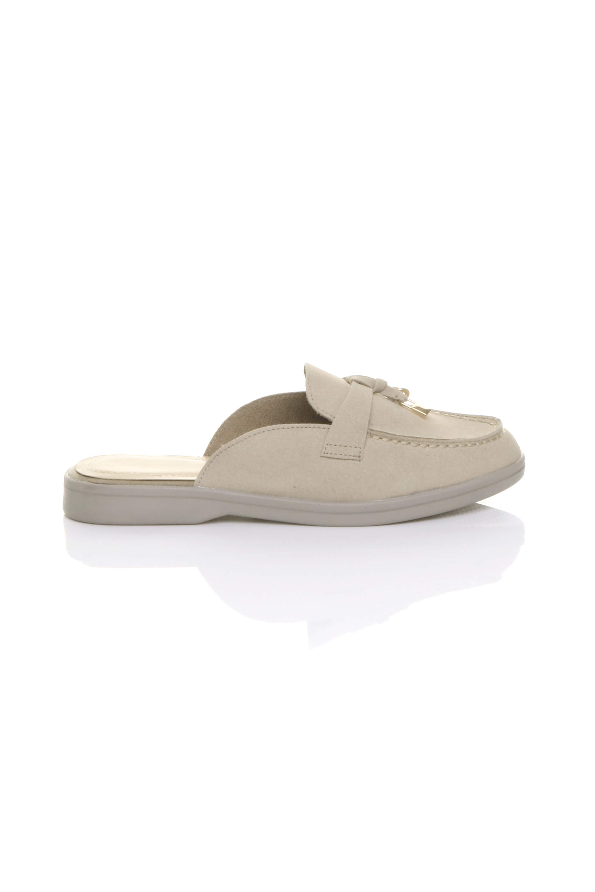 Flat Slip On Open Back Loafers Mules, Image 2 of 4