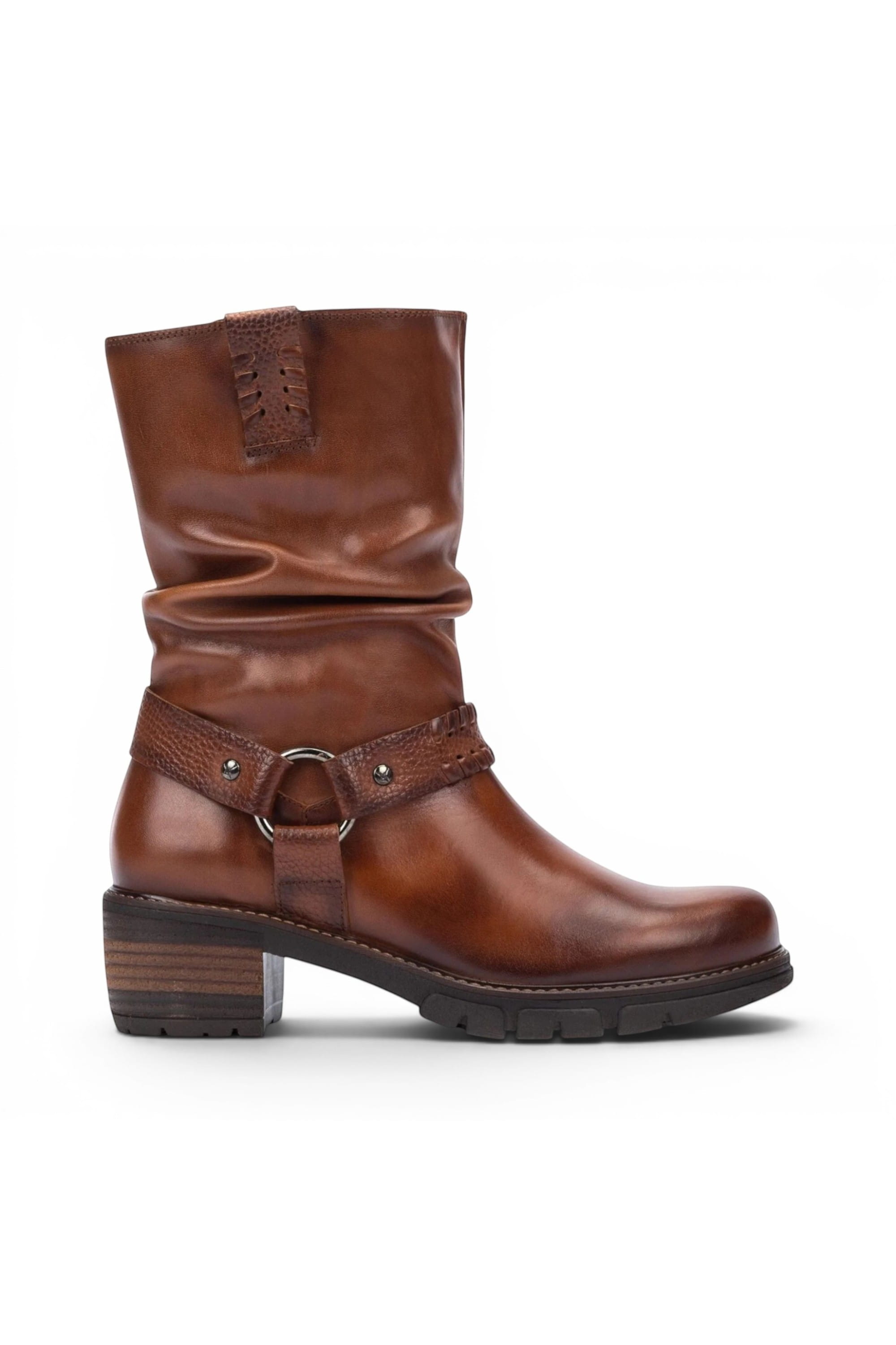 Brown Womens Tall Heel Ankle Boots -W1T-9590C1, Image 1 of 7