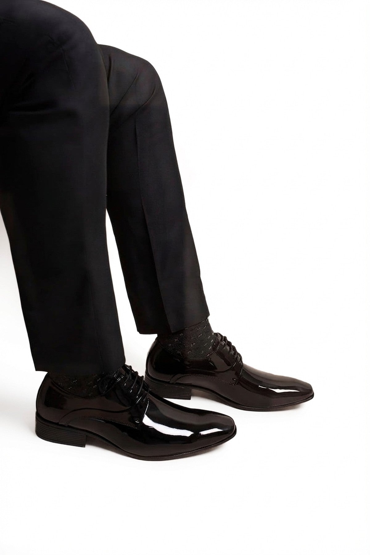 Black Jaxon Lace Up Derby Formal Dress Work Shoes, Image 1 of 5