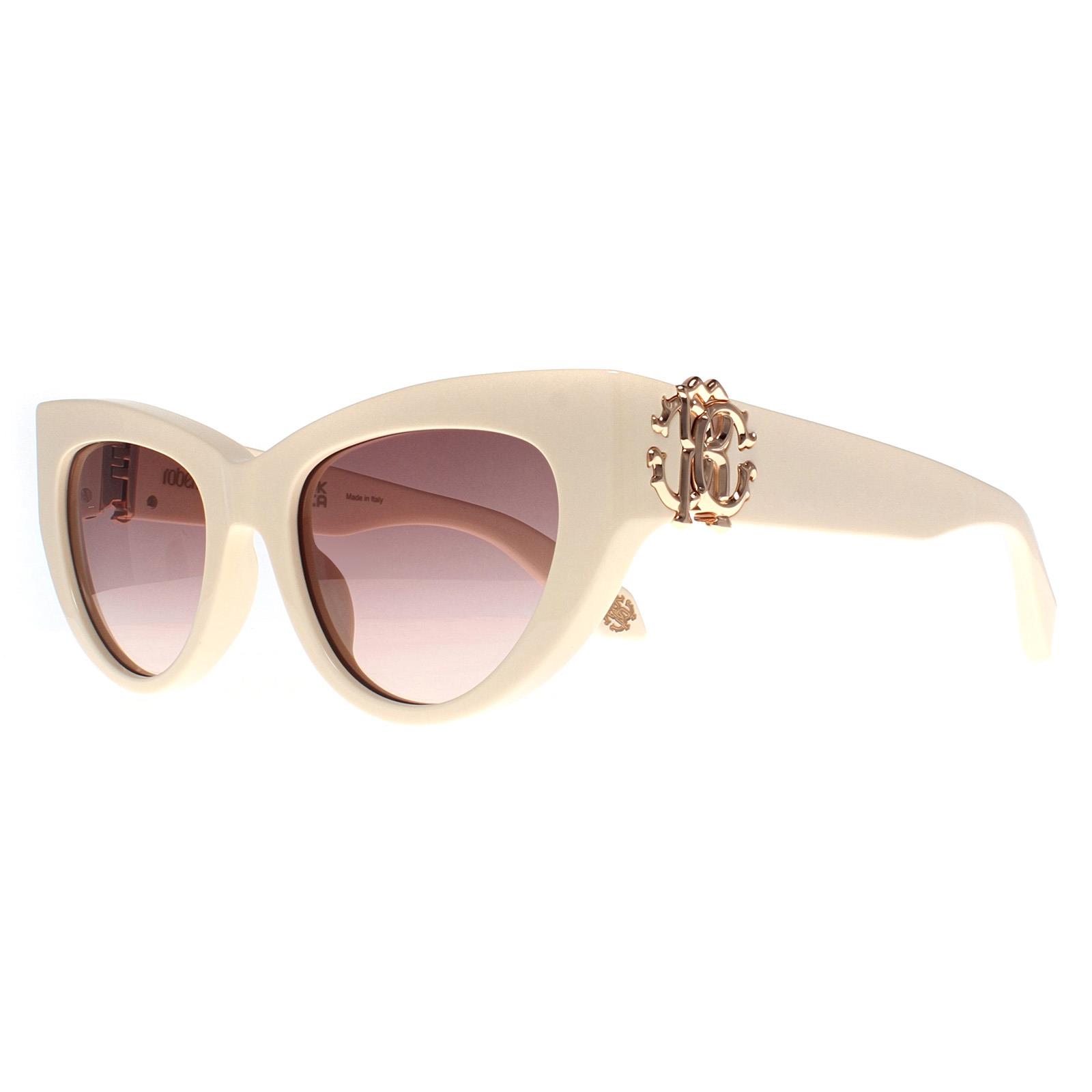 Beige Nike Beige Cat Eye Shiny Beige Brown Gradient SRC017M Sunglasses, Image 2 of 3