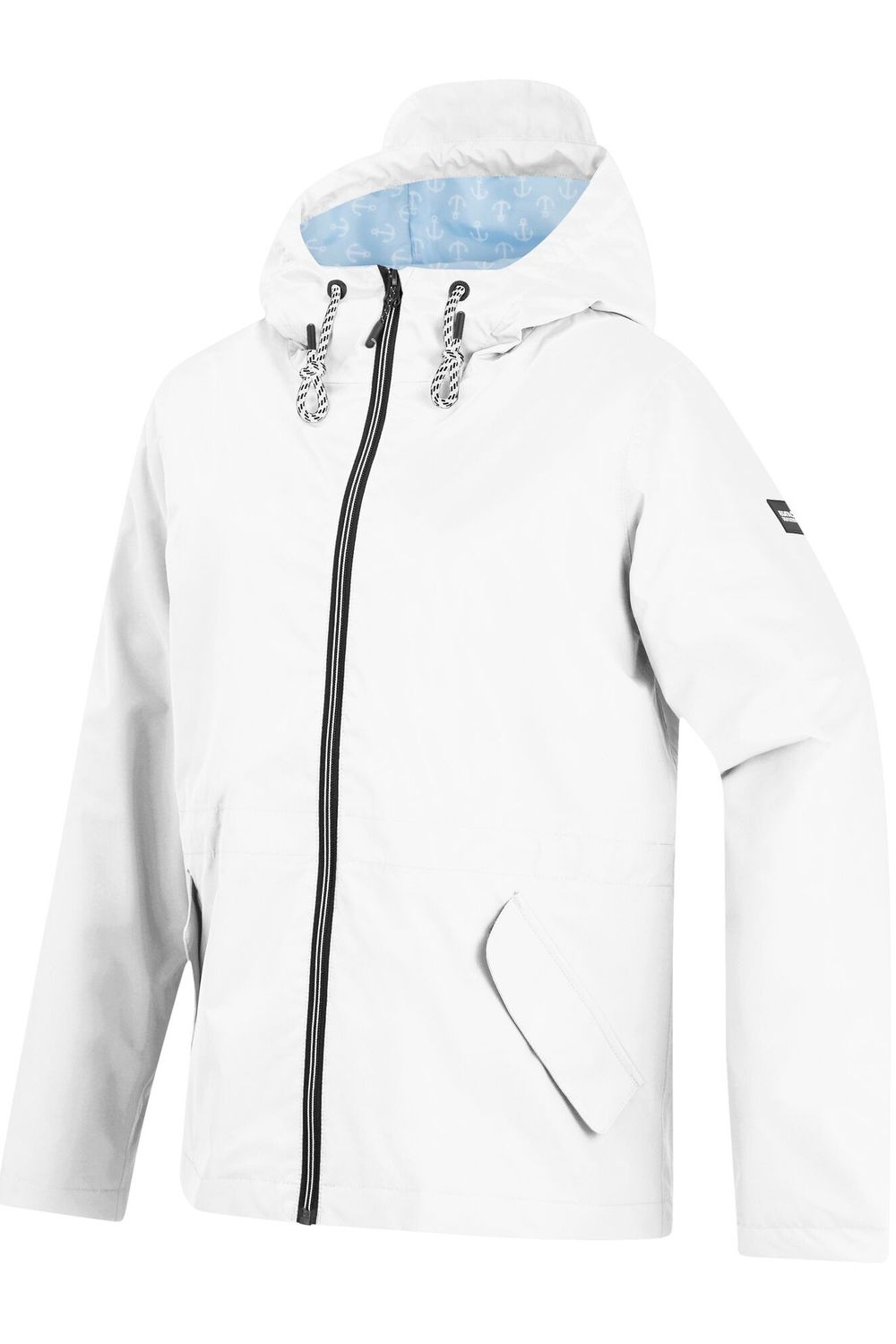 White Bayletta Plain Waterproof Jacket, Image 3 of 3