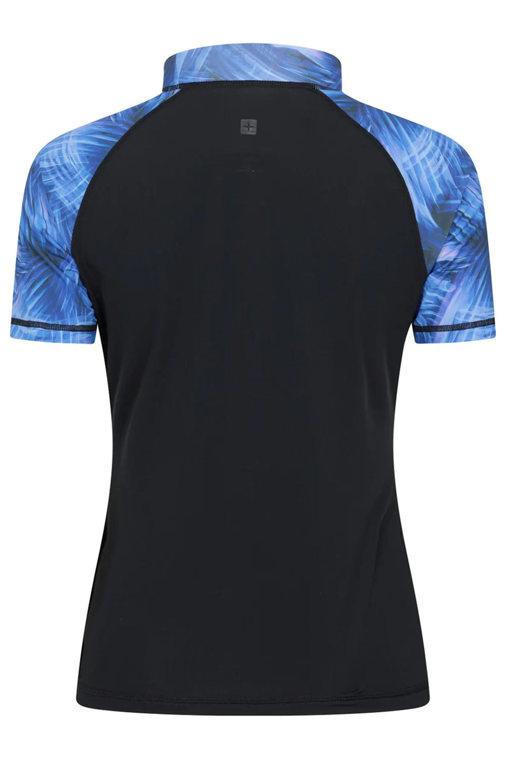 Teal Patterned Rash Guard, Image 2 of 4