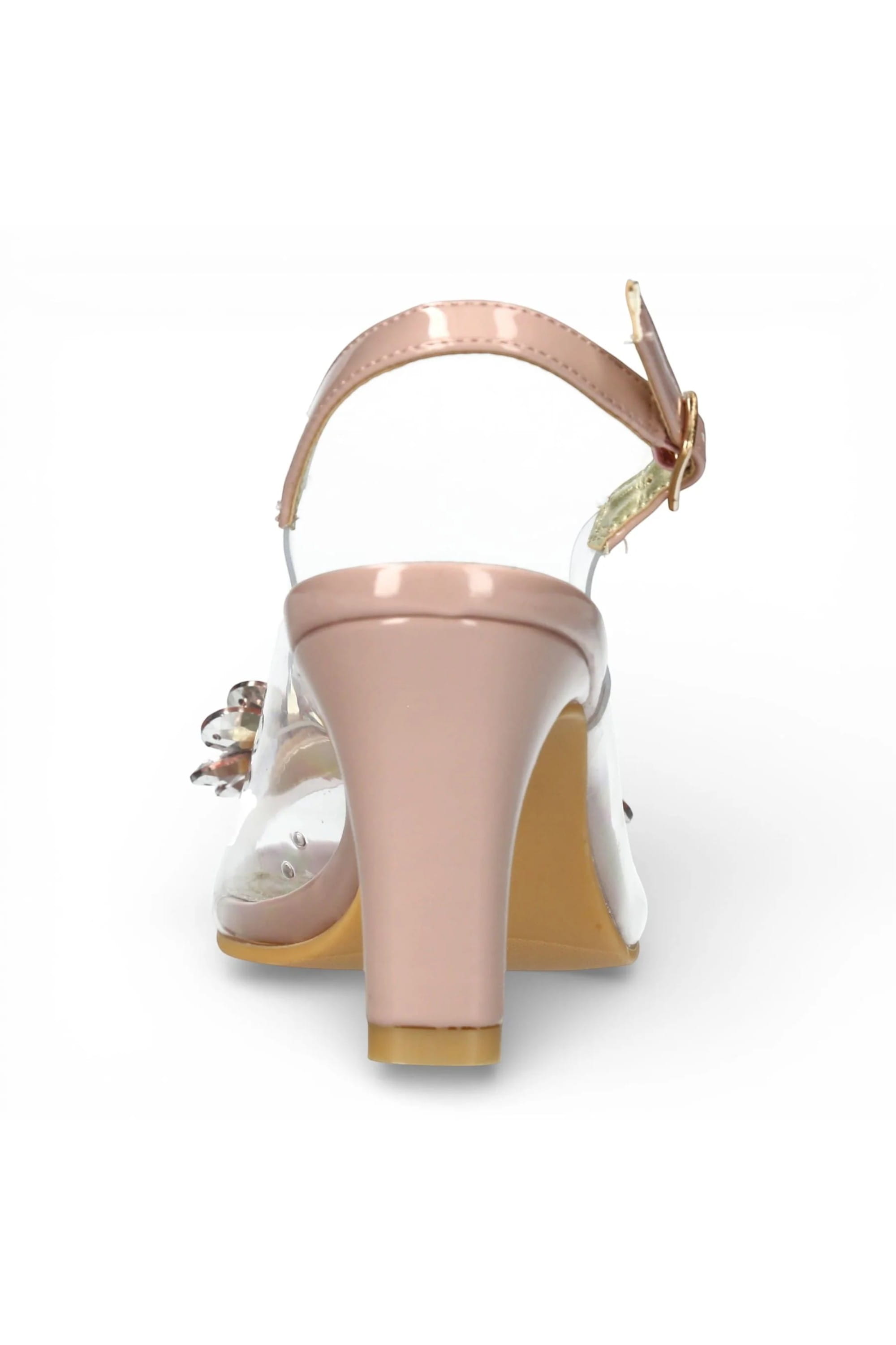 Pink Women’s Crystal Heel Sandals - Mira 01, Image 6 of 7