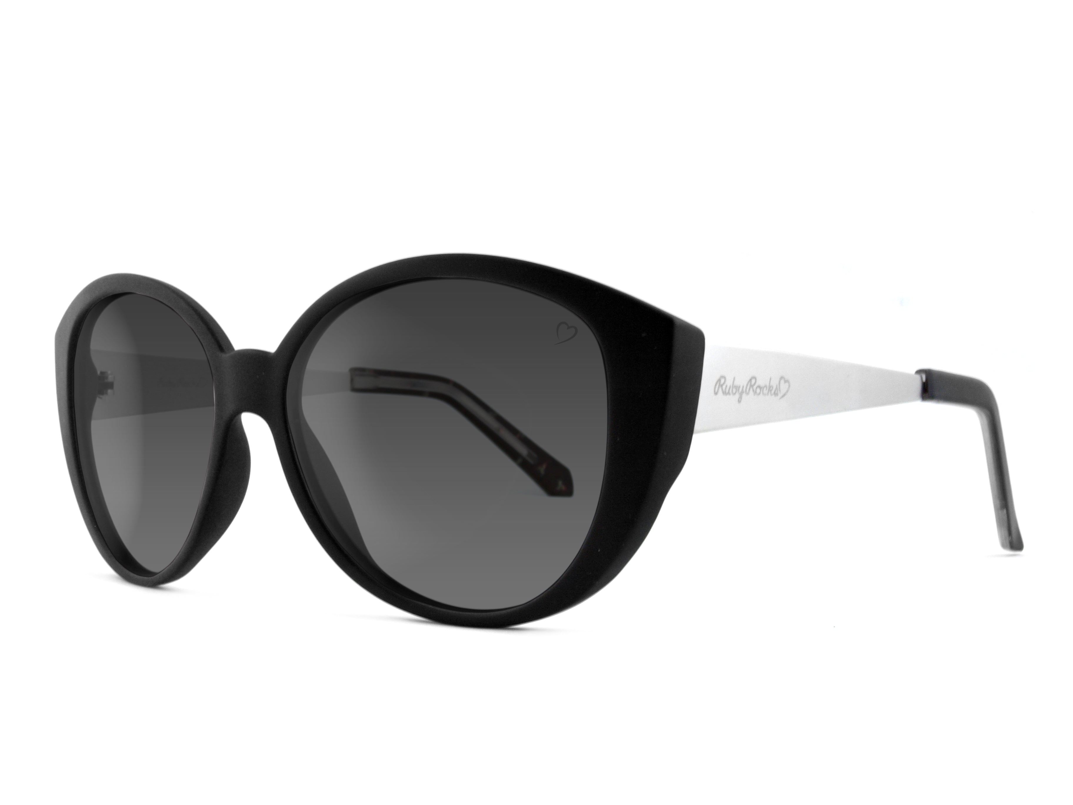 Black Ruby Rocks Audrey Round Sunglasses, Image 1 of 2