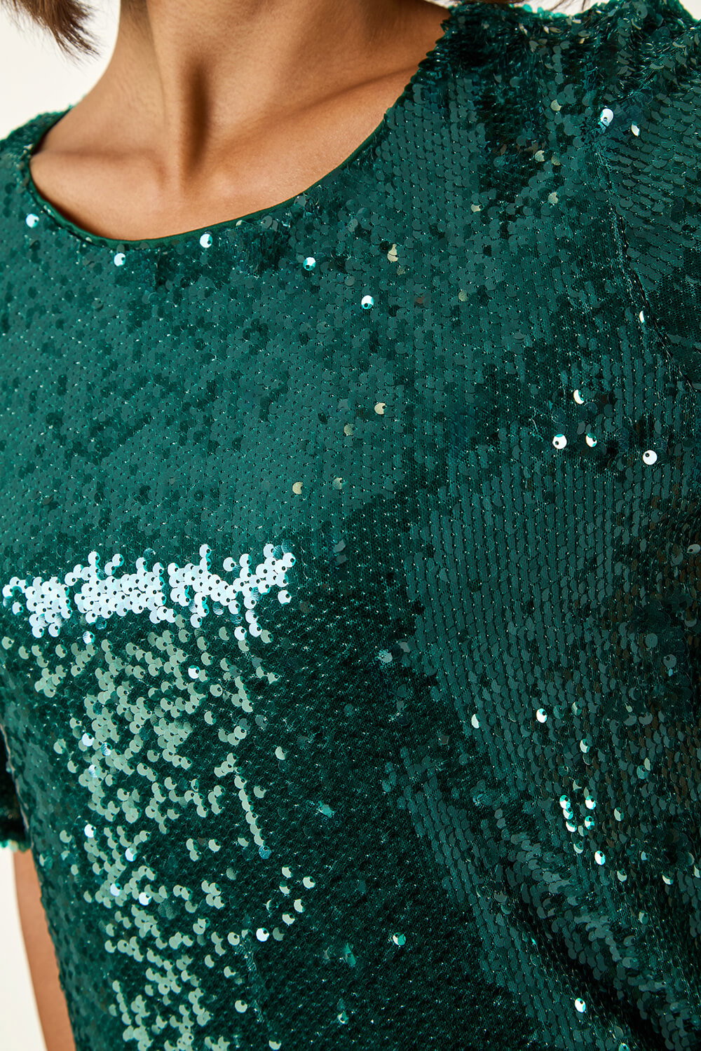 Forest Sequin Embellished Top, Image 6 of 5