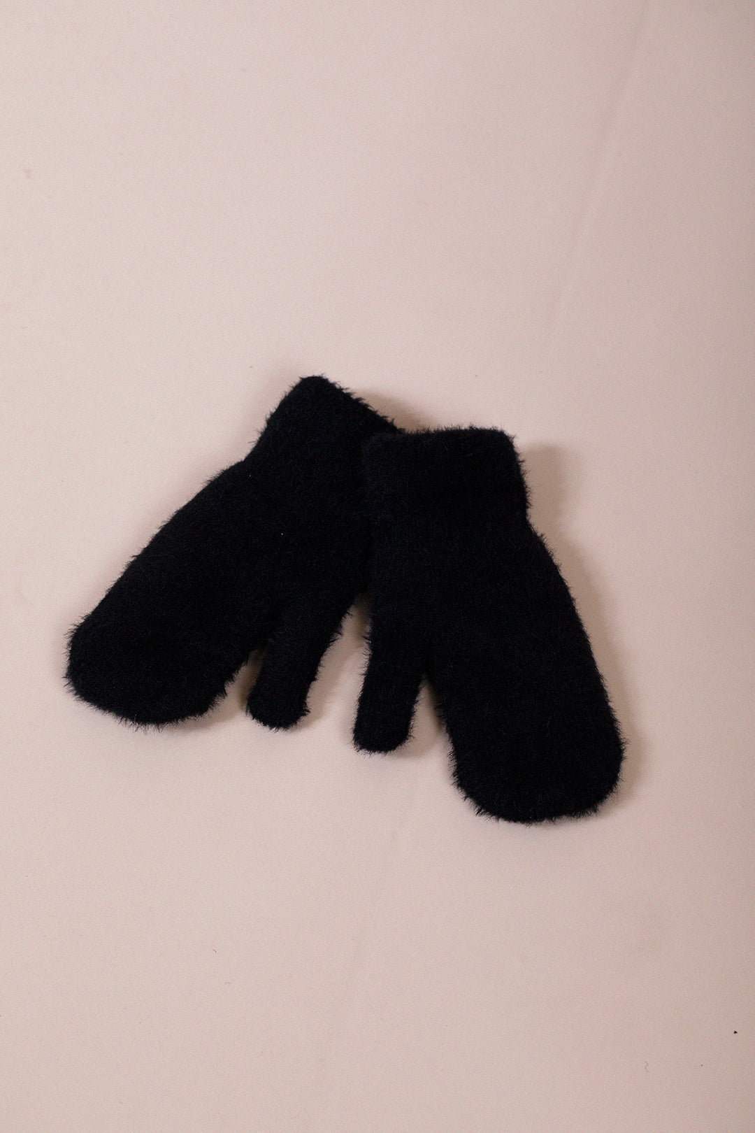 Black SVNX Black Soft Knit Mittens, Image 1 of 4