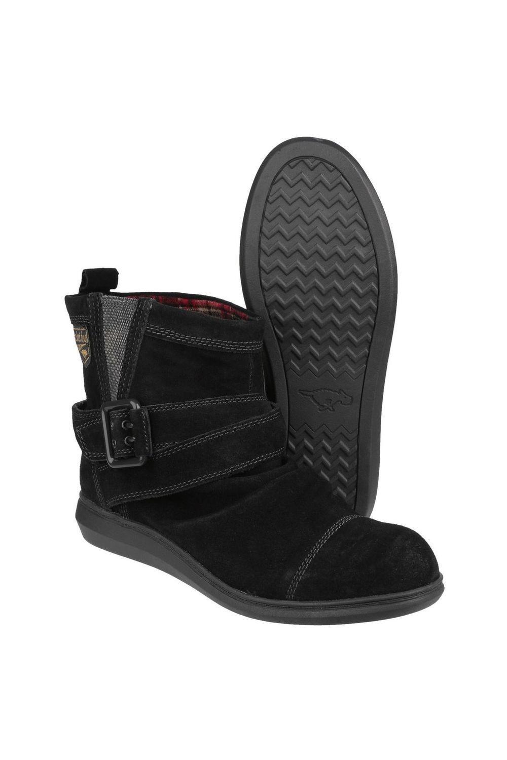Black Mint Pull On Ankle Boots, Image 5 of 5