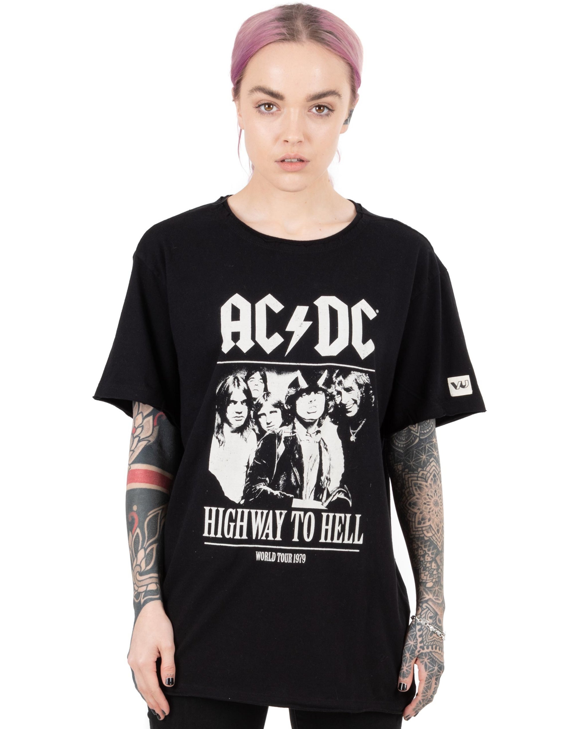 Black AC/DC Highway to Hell Unisex T-Shirt, Image 3 of 5
