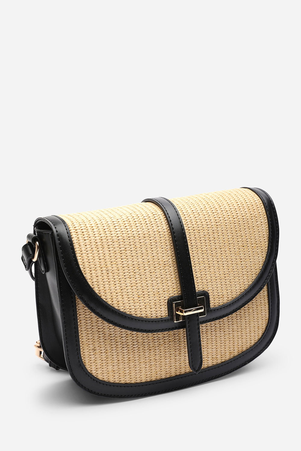 Amira Raffia Cross Body with Flap Bag, Image 3 of 6